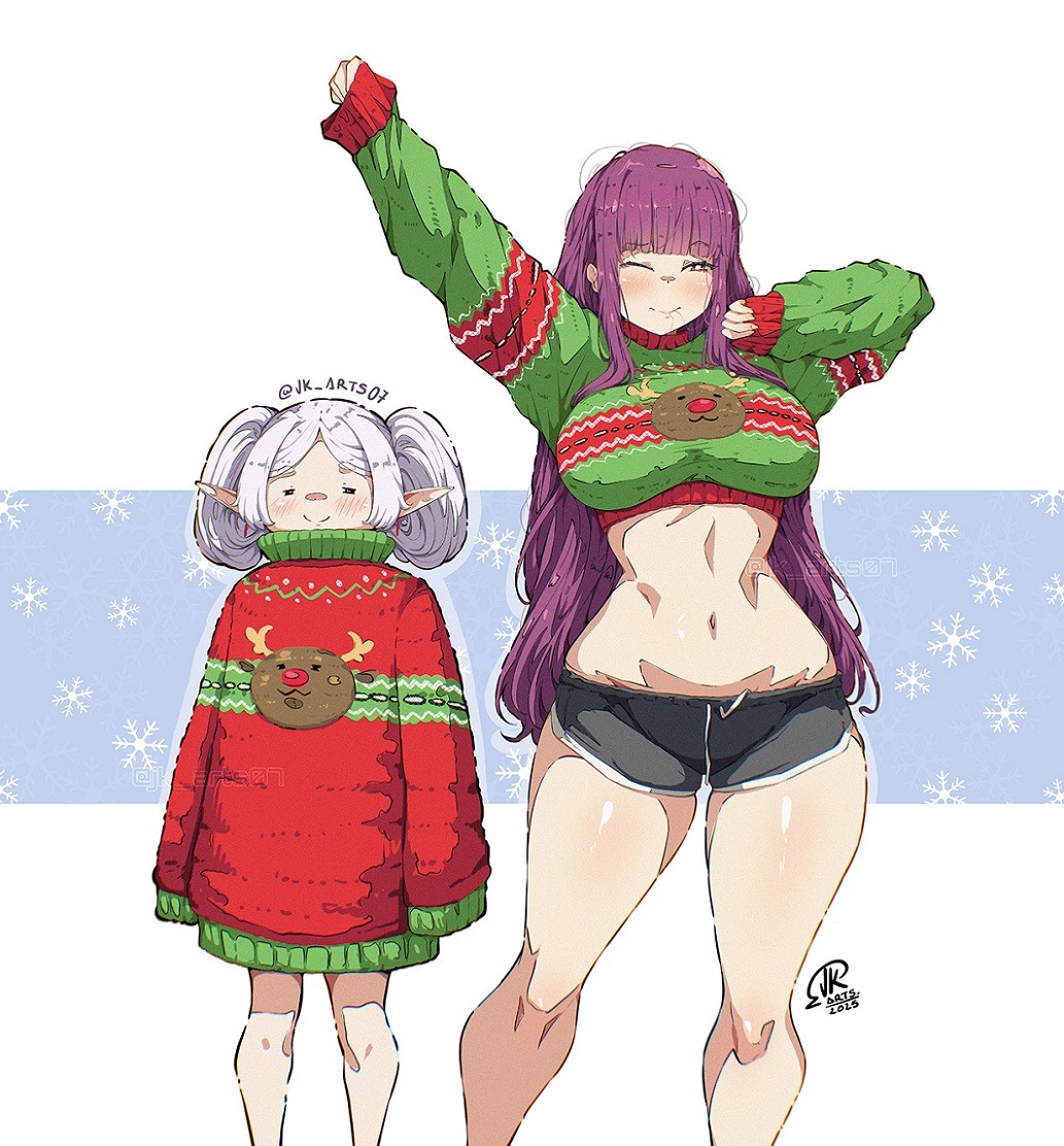 ゆきんこページ Doujinshiz - @jk_arts07 December 🎄 #fern #frieren #Christmas