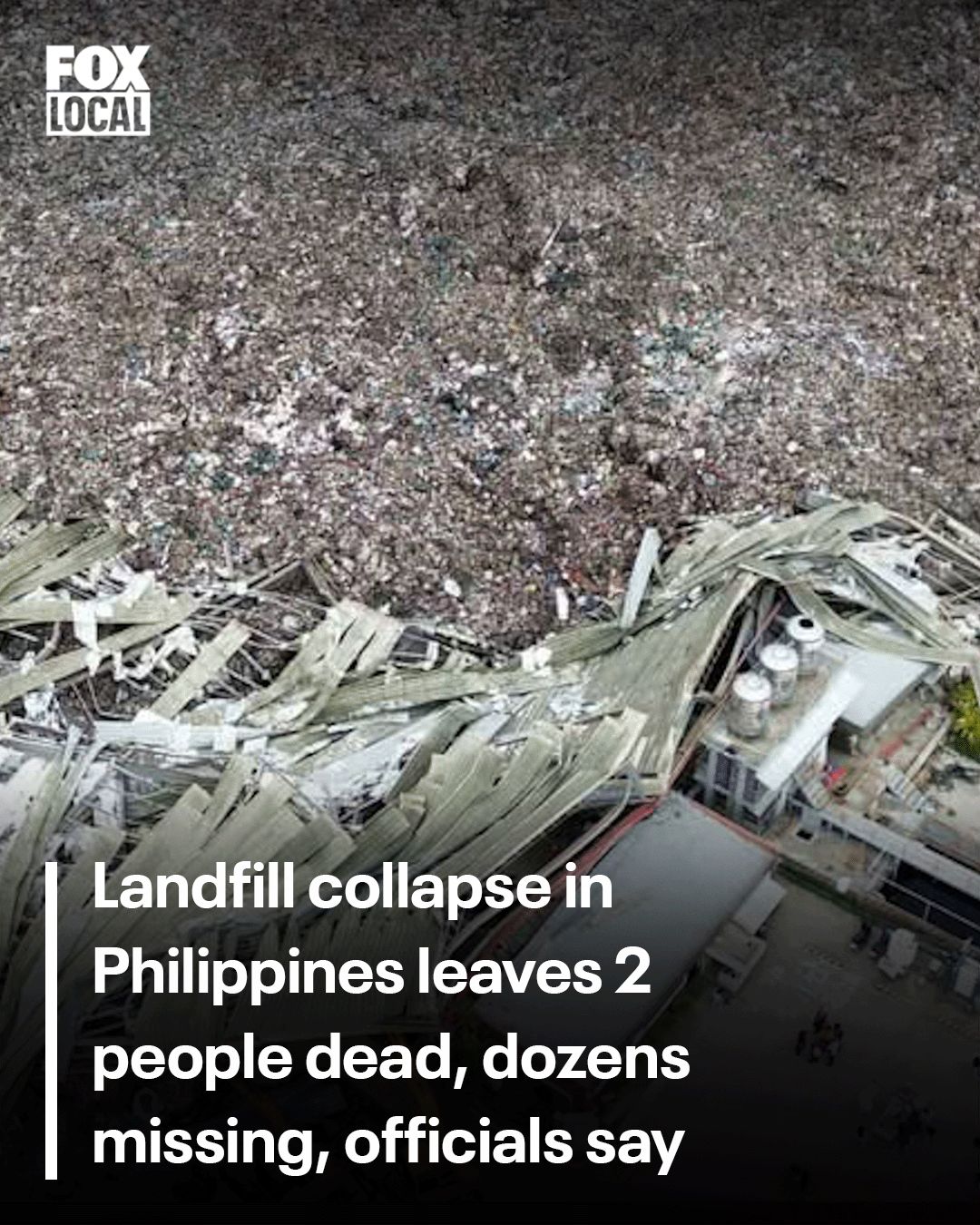 FOX - A huge mound of garbage has collapsed in a waste segregation ...