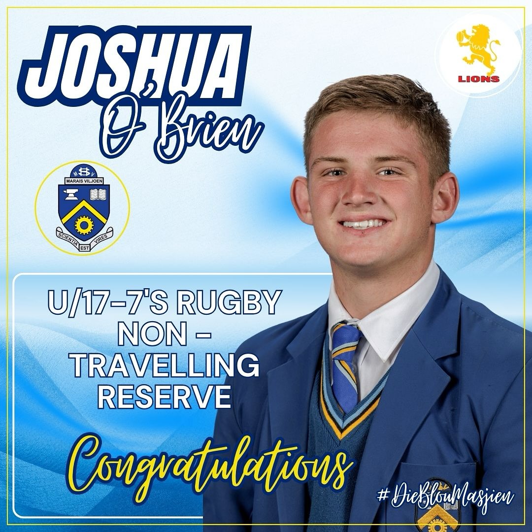 Hoërskool - 🌟 RUGBY 7’s - Congratulations to Joshua O’Brien! 🌟 He has ...