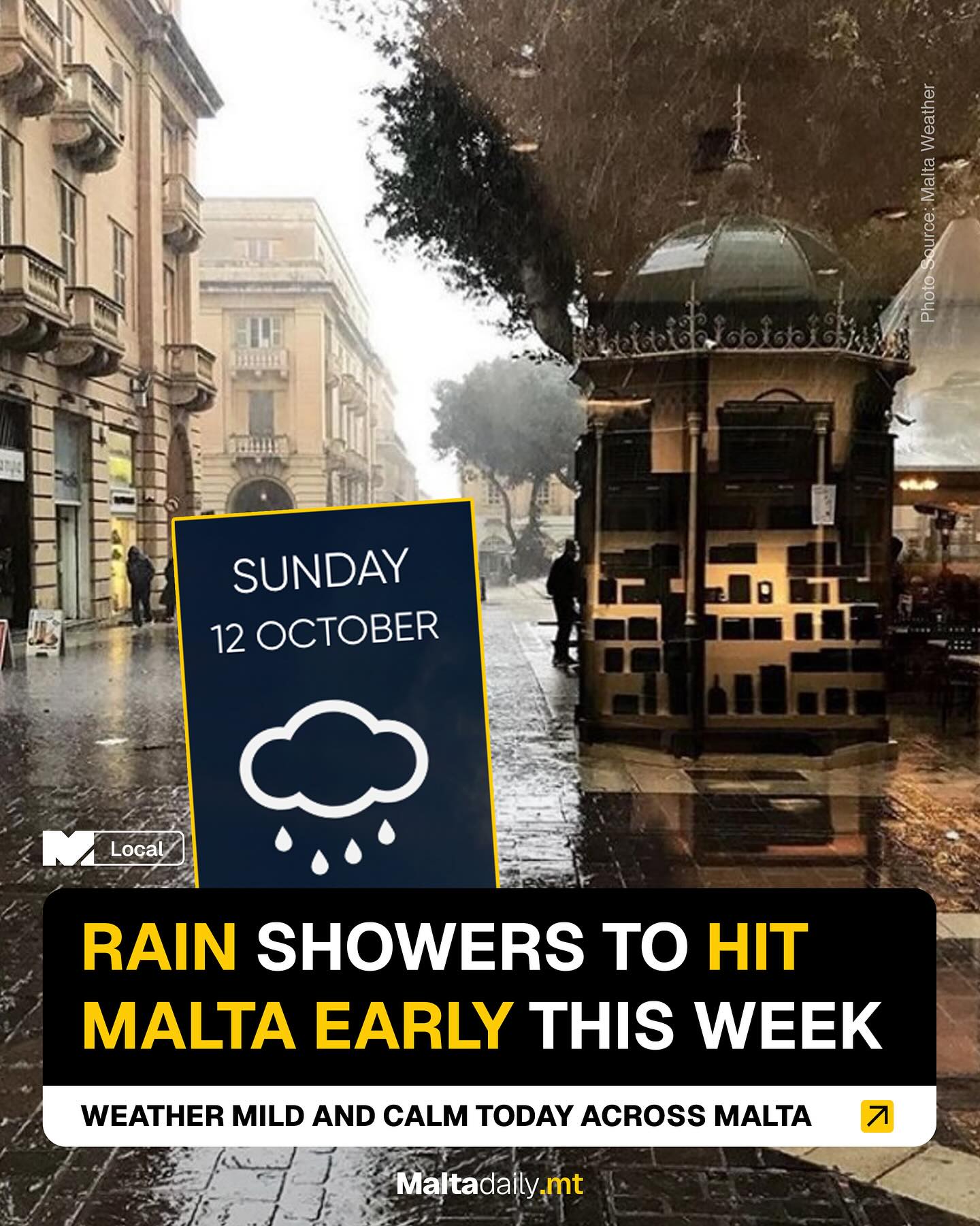 Malta Daily - According to the Maltese Islands Weather,... | Facebook