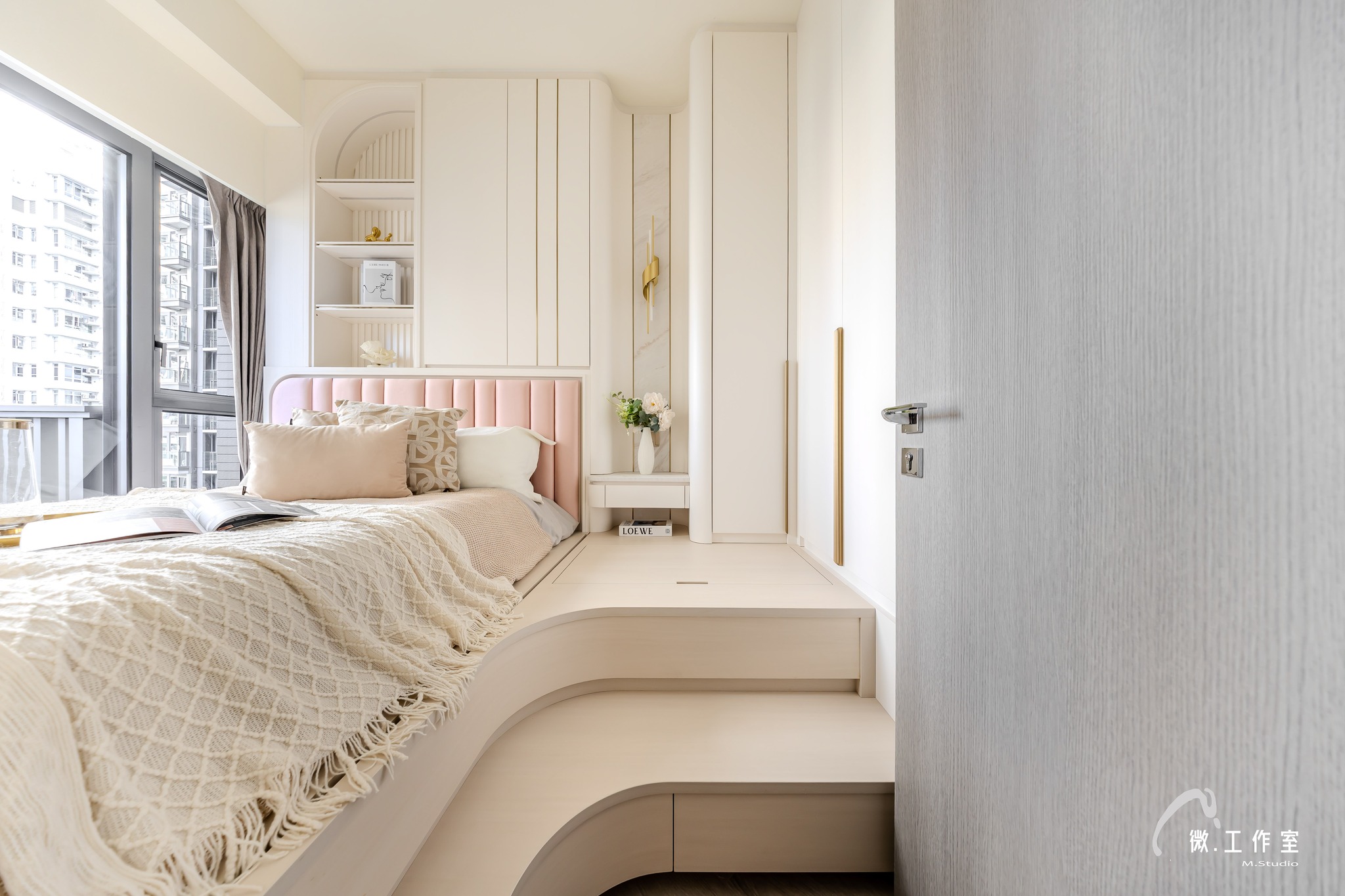 Mstudio - #微工作室｜NOVOLAND｜ 455平方呎｜兩房單位 🔮《中島・奶油北歐宅：弧線與光影生活的溫暖家居》 #完工實景拍攝 ...