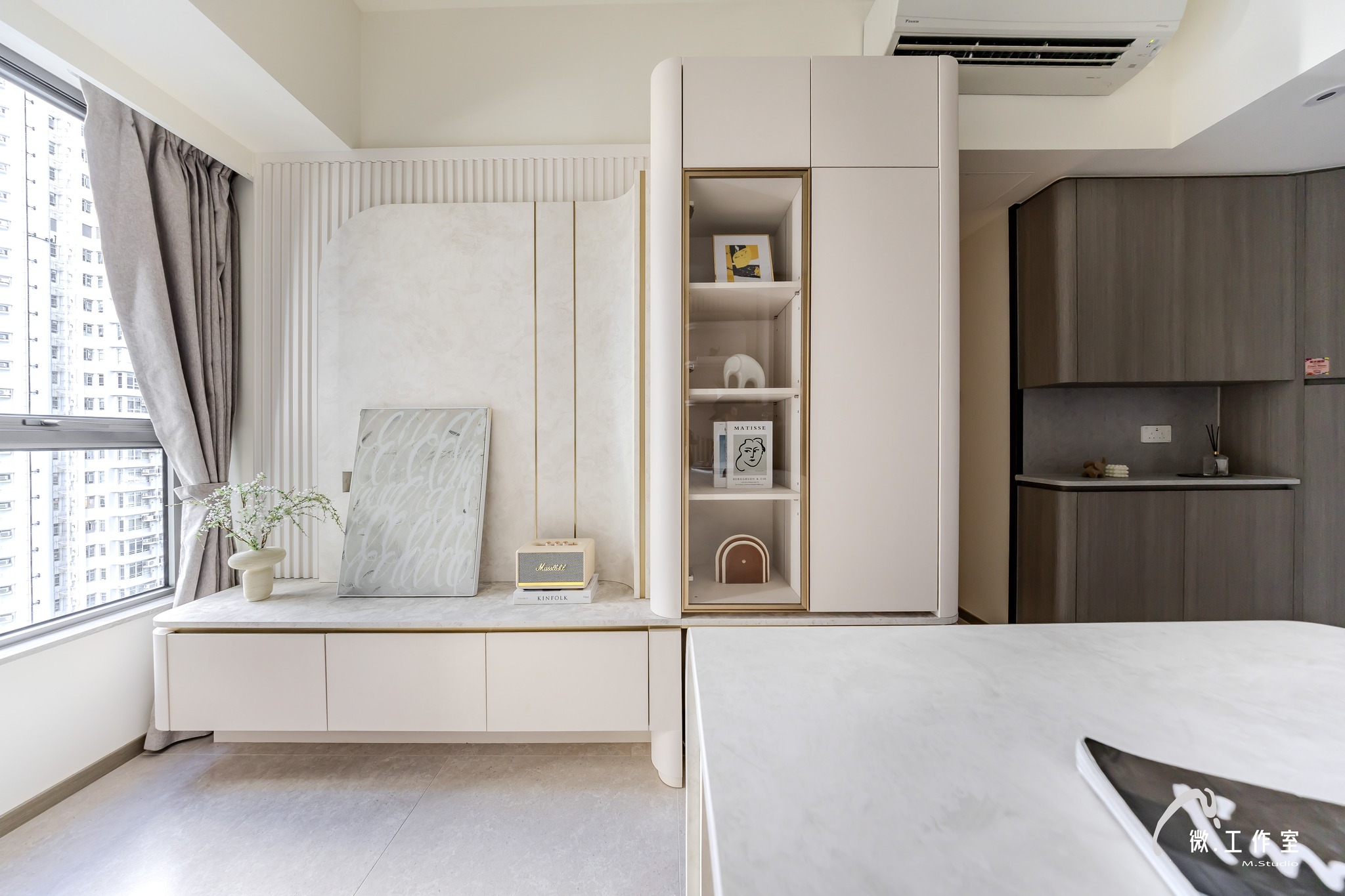 Mstudio - #微工作室｜NOVOLAND｜ 455平方呎｜兩房單位 🔮《中島・奶油北歐宅：弧線與光影生活的溫暖家居》 #完工實景拍攝 ...