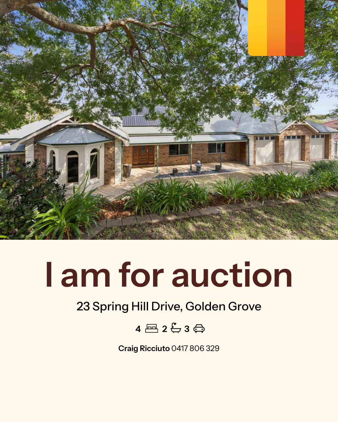 LJ - 𝗔𝗨𝗖𝗧𝗜𝗢𝗡 23 Spring Hill Drive, Golden Grove 4 Bed | 2 Bath | 3 Car ...