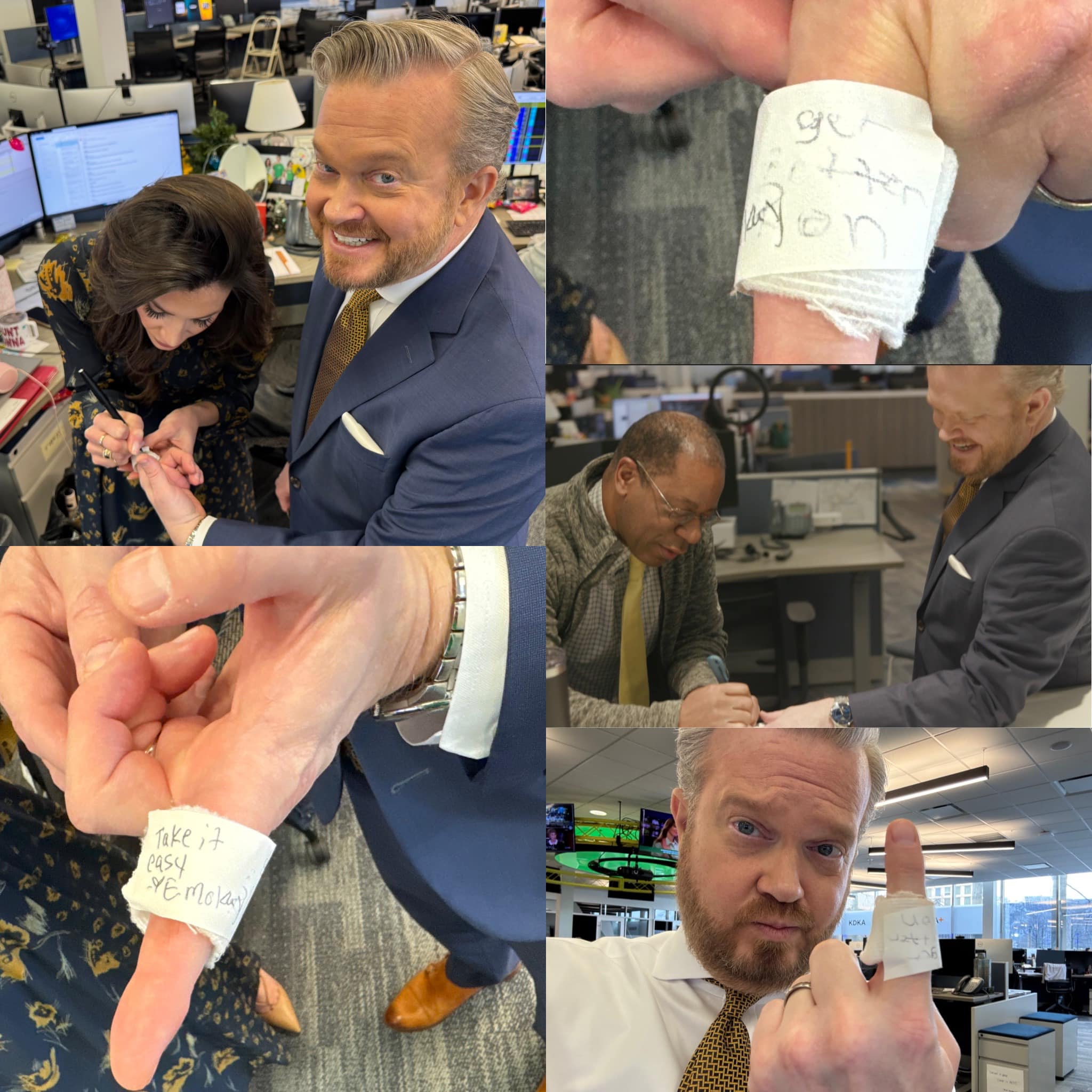 David - Both Ron Smiley and Erica Mokay signed my “cast!” 😂 So… I got a ...