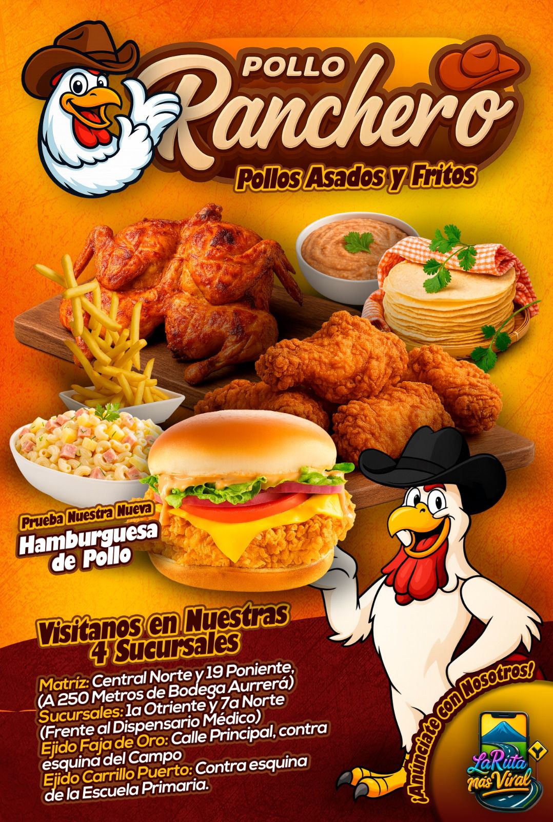 La - Y tú ya conoces la nueva 🍔🐣 Hamburguesa de Pollo 🐣 🍔??? Solo en ...