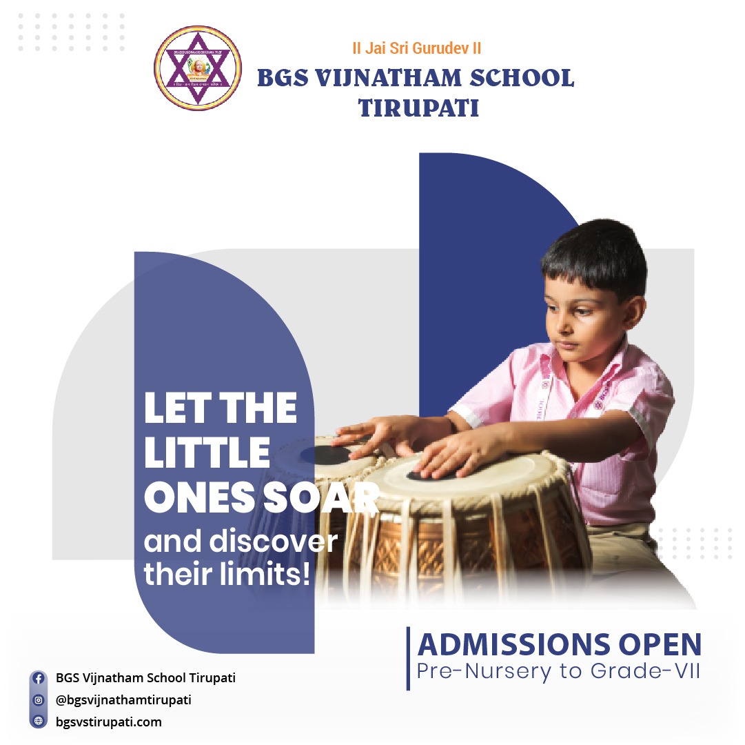 At Vijnatham School,... - BGS Vijnatham School Tirupati