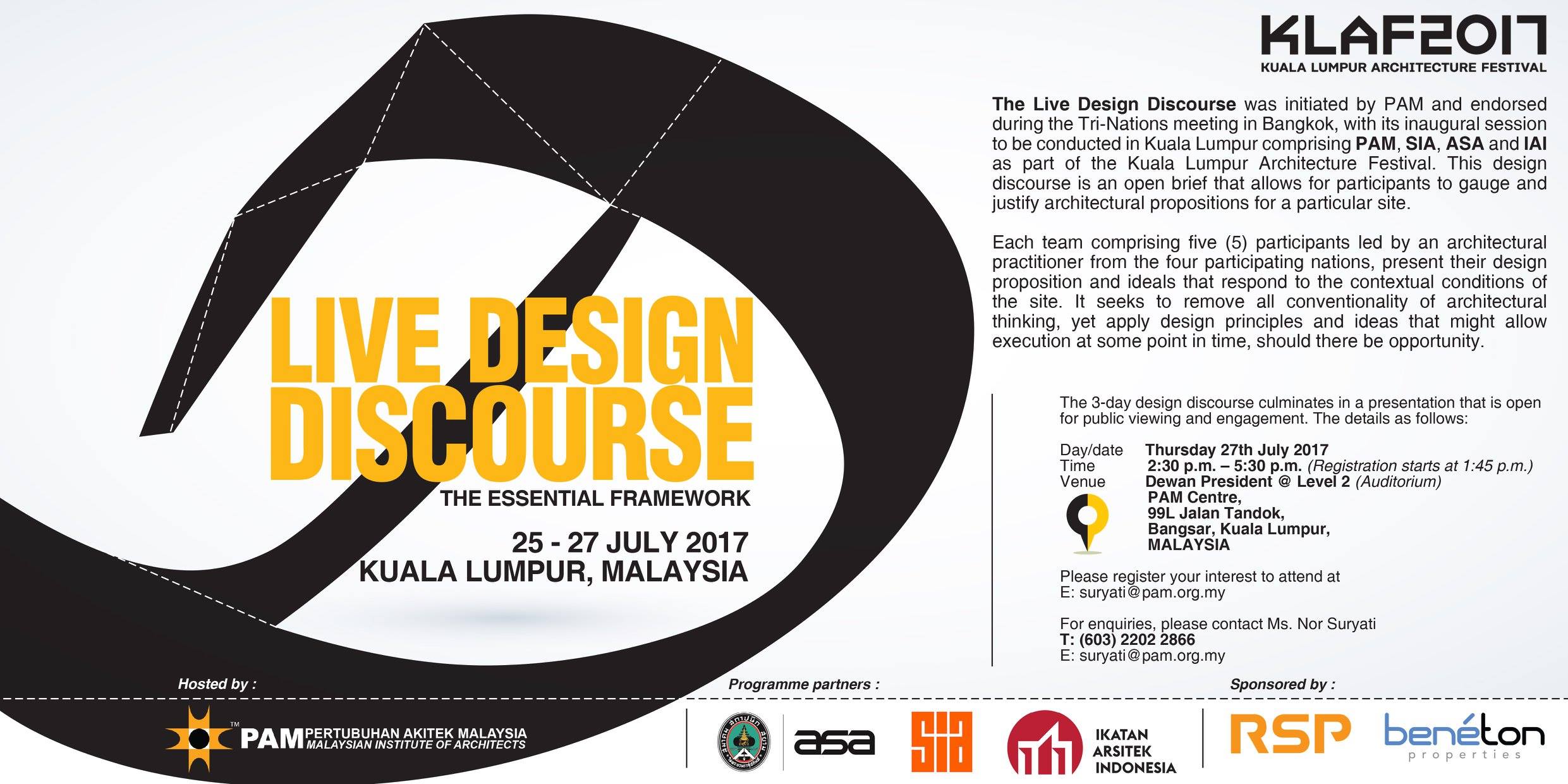 PAM - LIVE DESIGN DISCOURSE – The Essential Framework The 4-nation Live ...