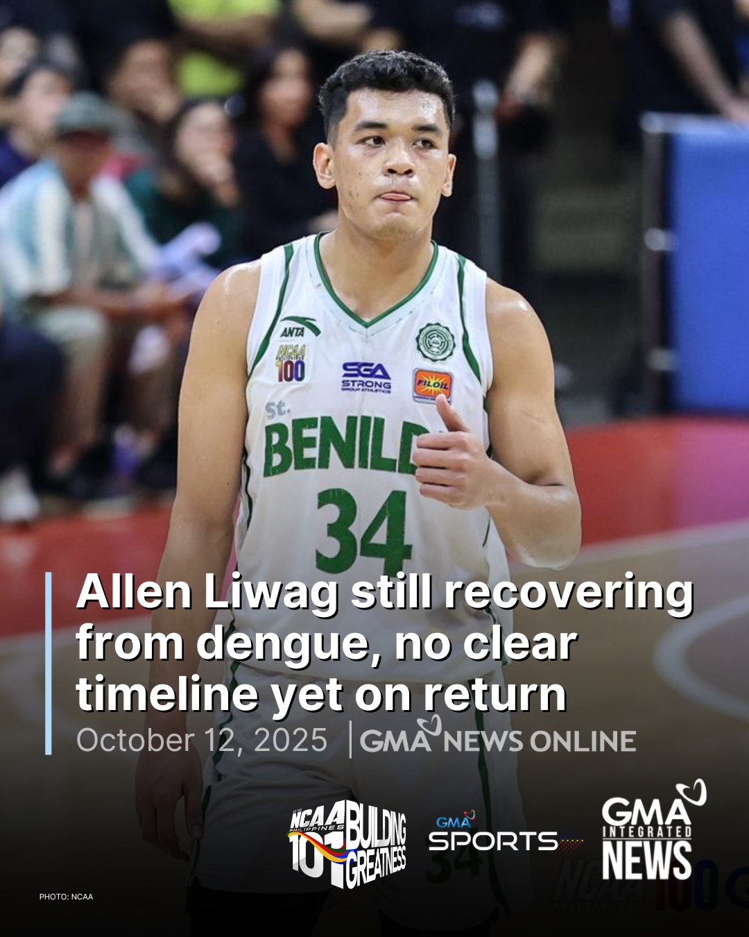 GMA Sports PH - Speedy recovery, Allen! 🙏 There is no... | Facebook
