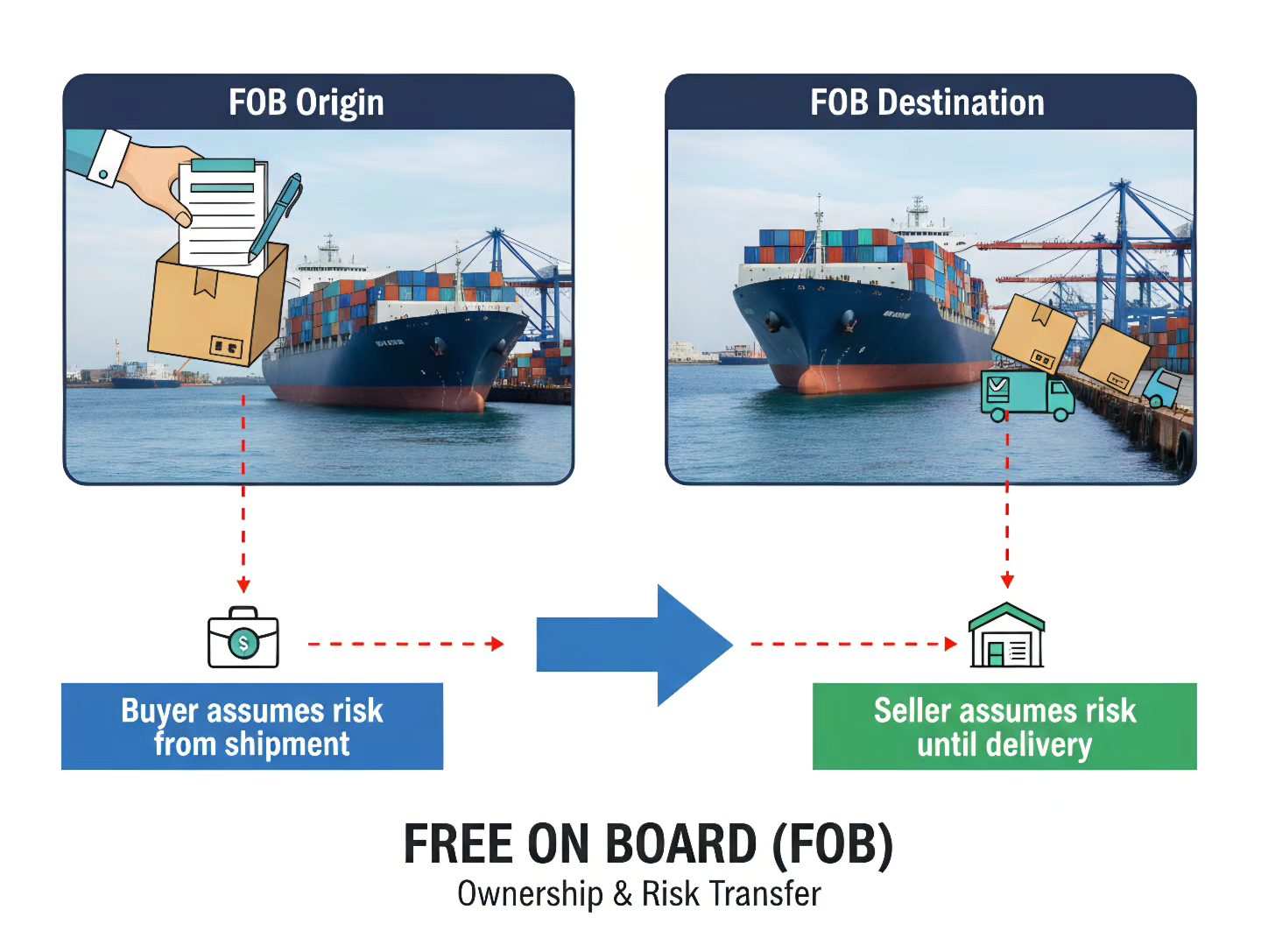 WP(JA) - Understanding FREE ON BOARD (FOB) is crucial in shipping! 🚢 It ...