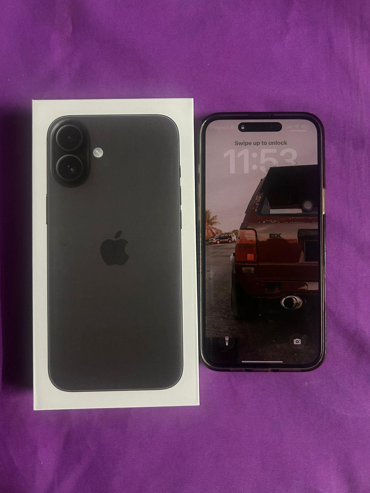 Iphone 16plus 512GB black colour with box and original charger for 