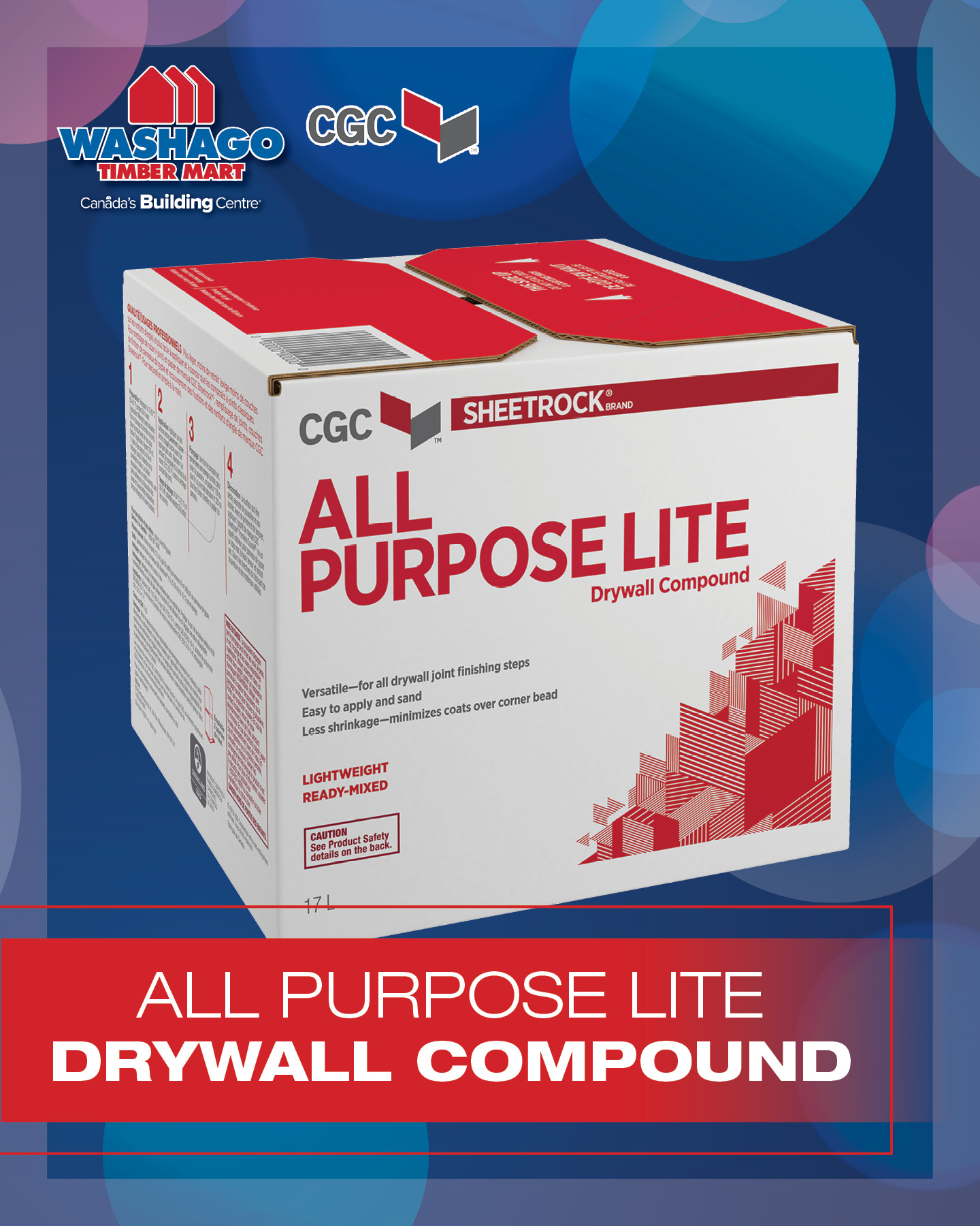 Washago - Get the job done right with CGC All Purpose Lite Drywall ...