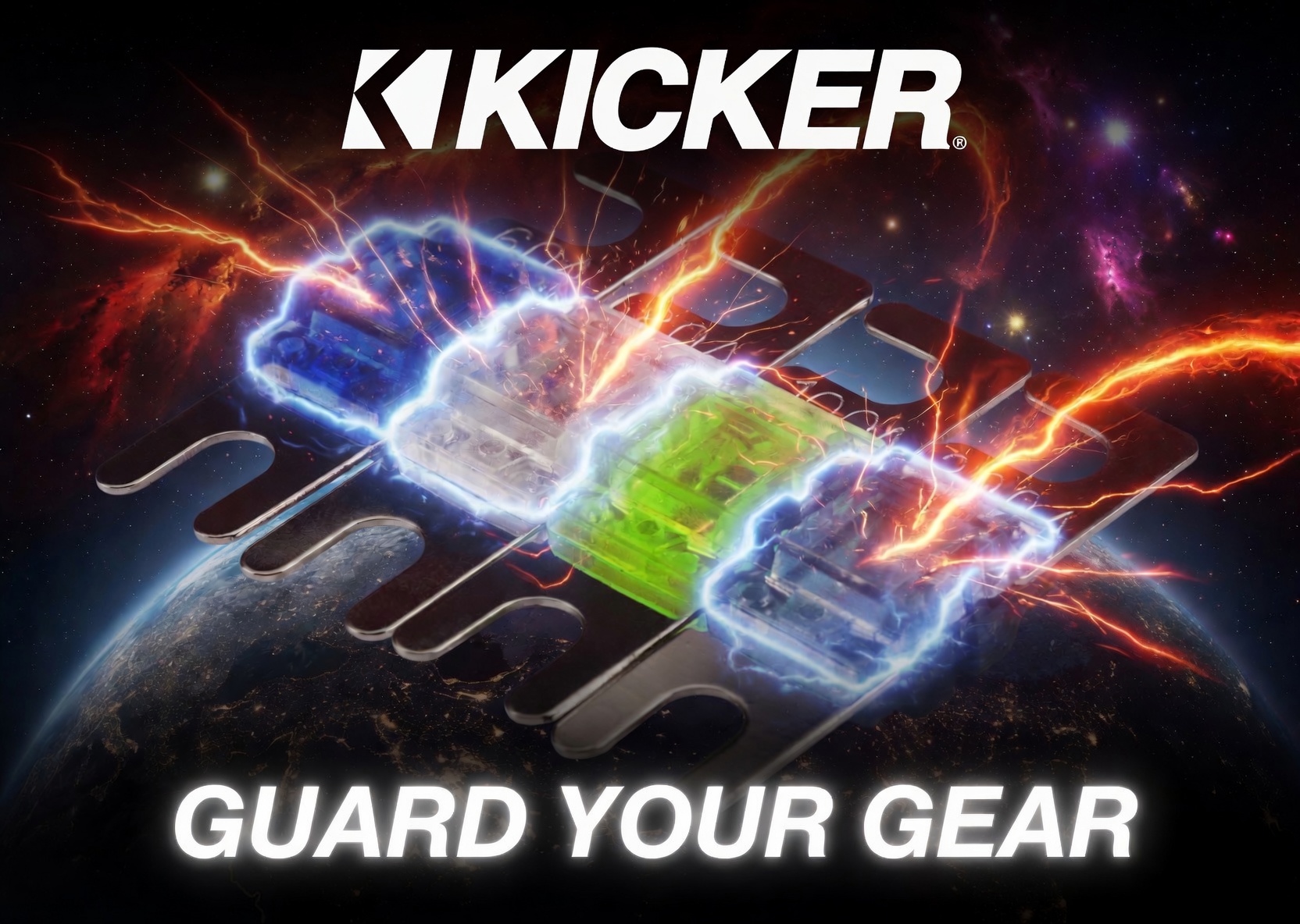 KICKER AFS Fuses are platinum plated for maximum current transfer