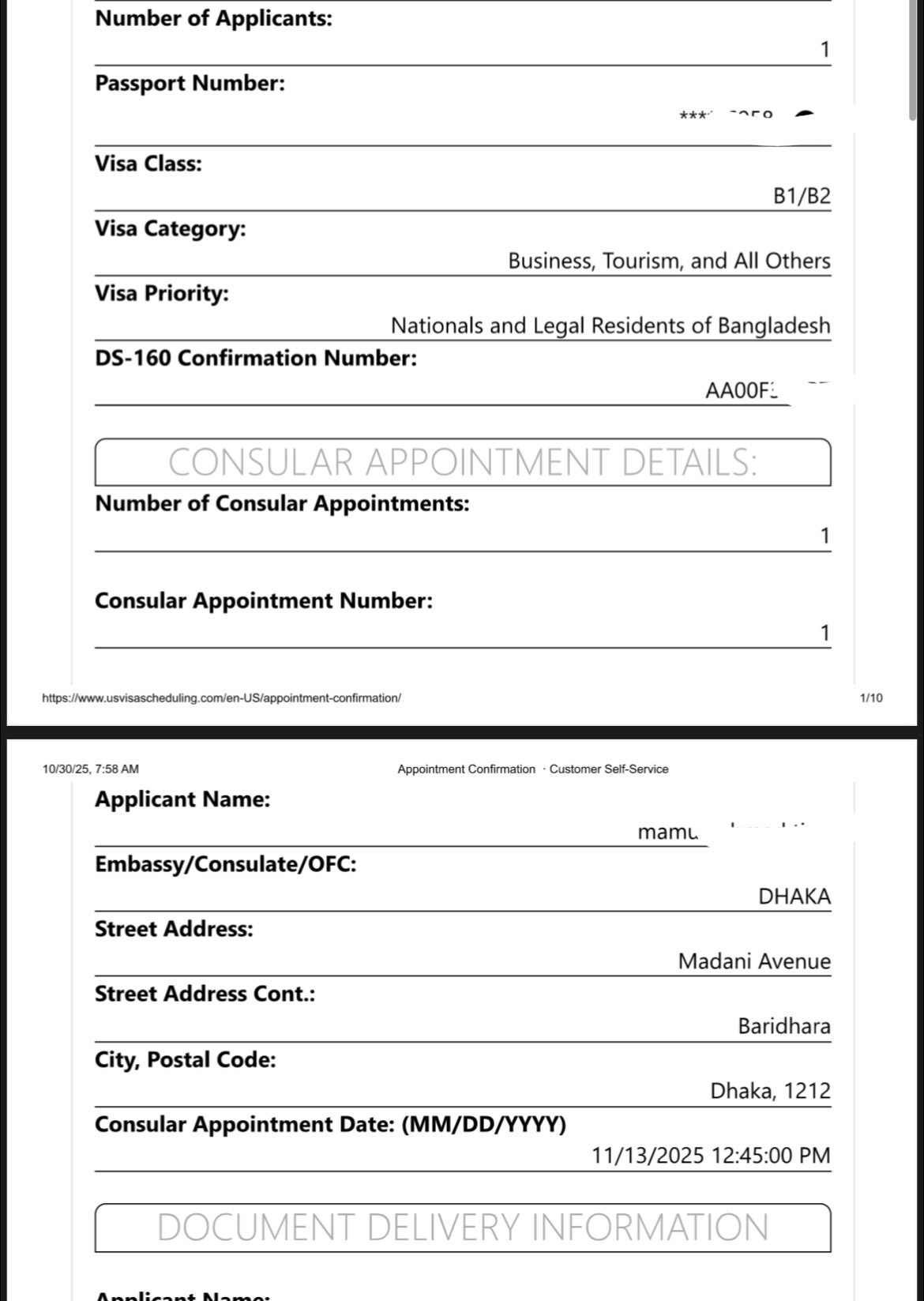 USA B1/B2 early appointment date for Bangladesh. | Facebook