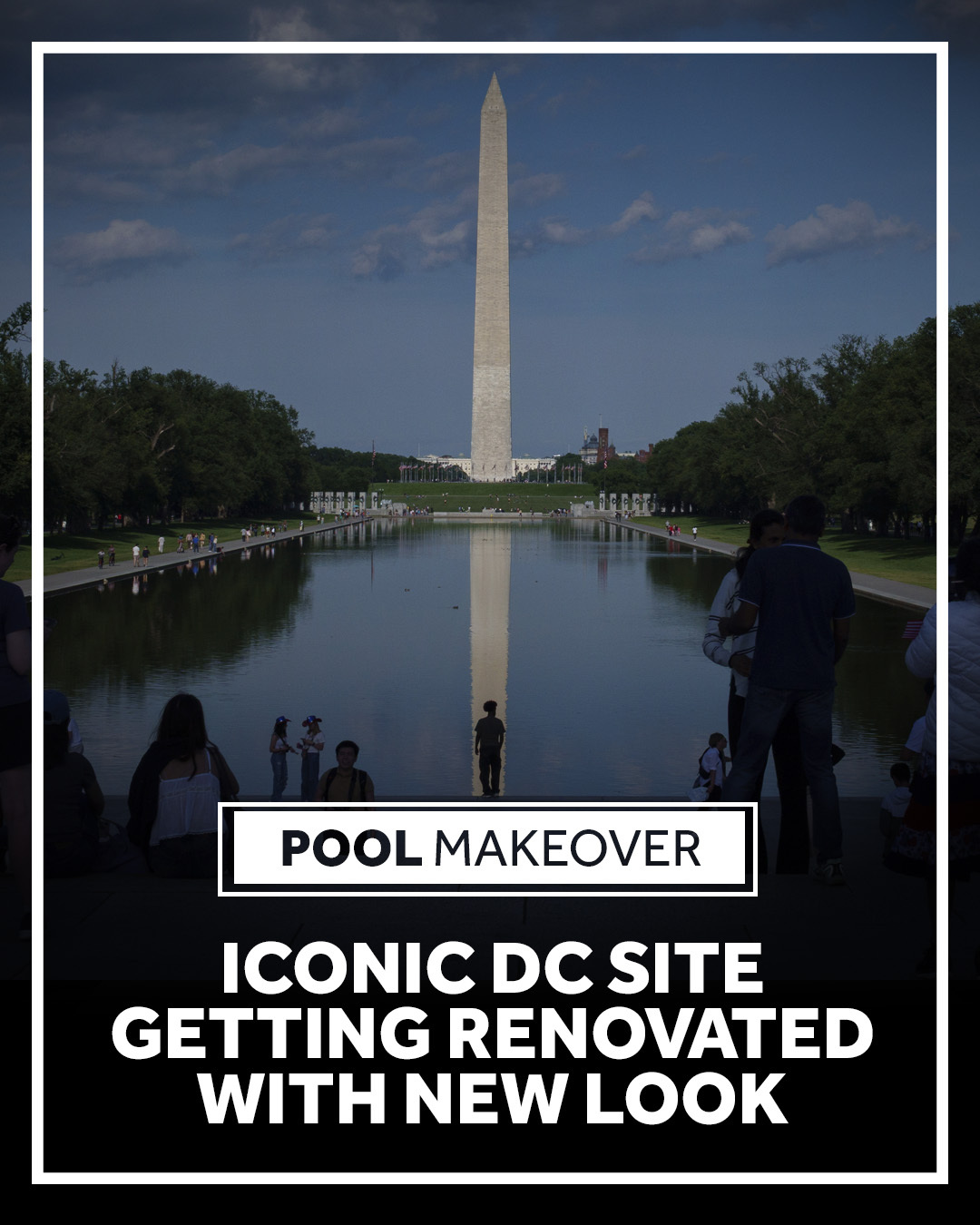 The Lincoln Memorial Reflecting Pool in Washington, D.C. is