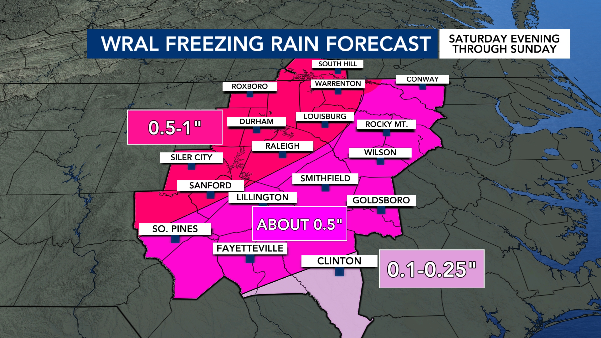 WRAL - 3 most important things to know about this weekend's ice storm ...