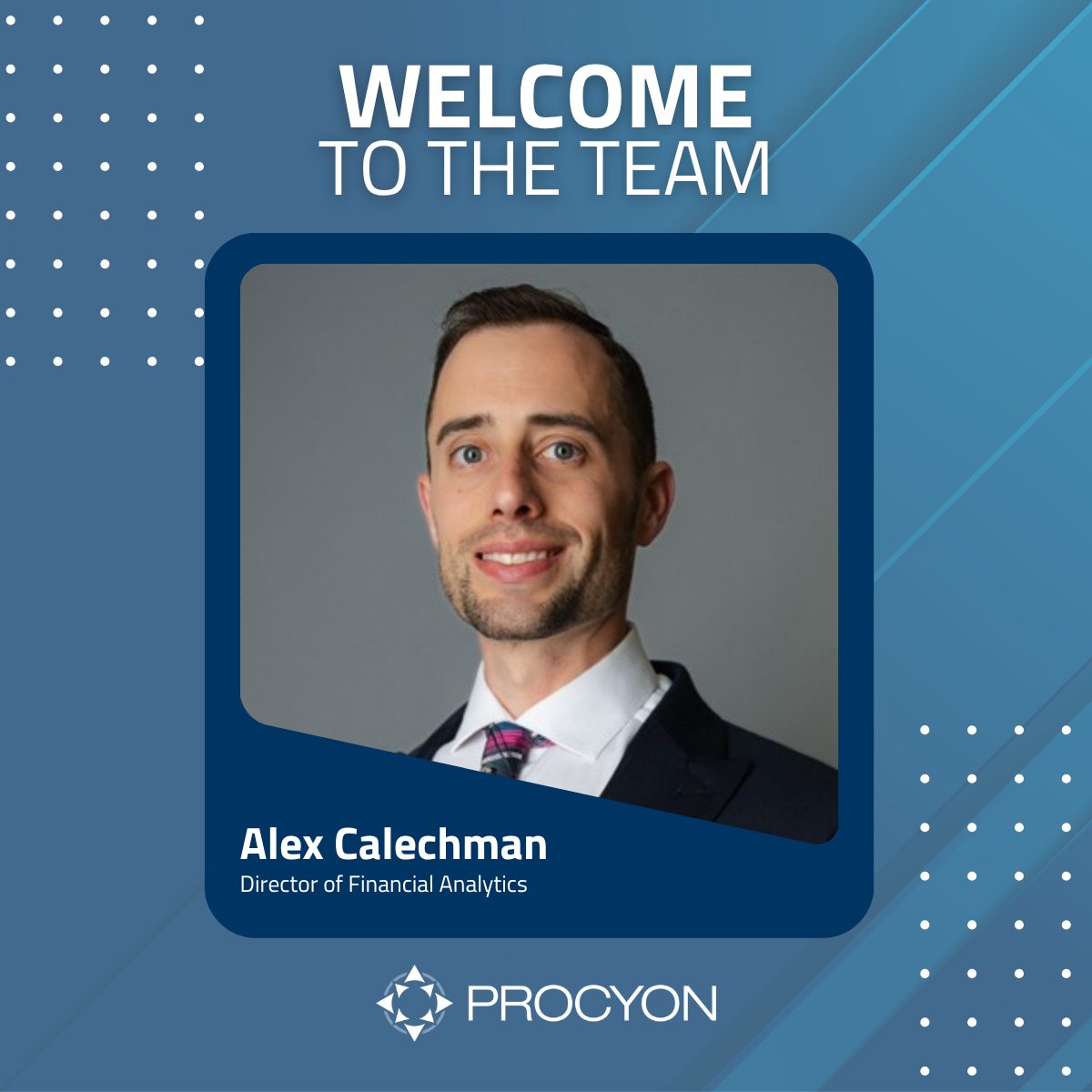 Procyon - We’re excited to welcome Alex Calechman as Procyon Benefits ...