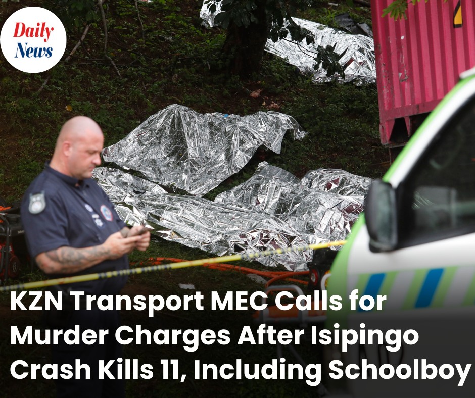Daily - 11 dead, 8 critically injured after a minibus taxi collides ...