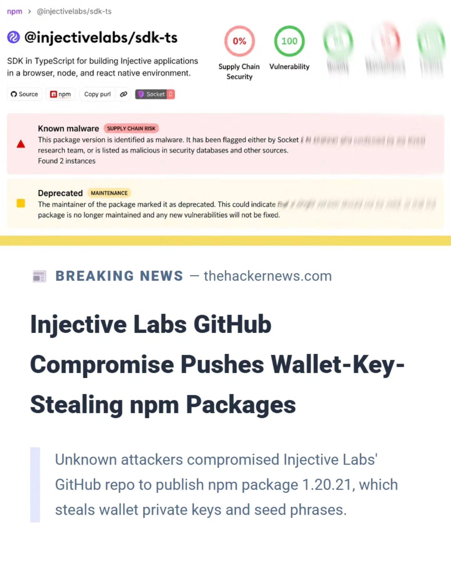 その他 Repo - Hacker (Overdub Trips On Da Inter 🚨 Attackers compromised Injective Labs' #GitHub repo and