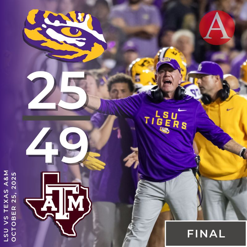 LSU - FINAL: LSU suffers its third loss of the season and just its ...