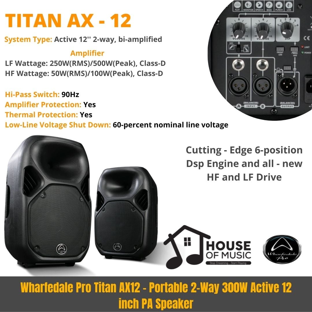 Wharfedale Pro - TITAN AX15 Portable, lightweight and durable the