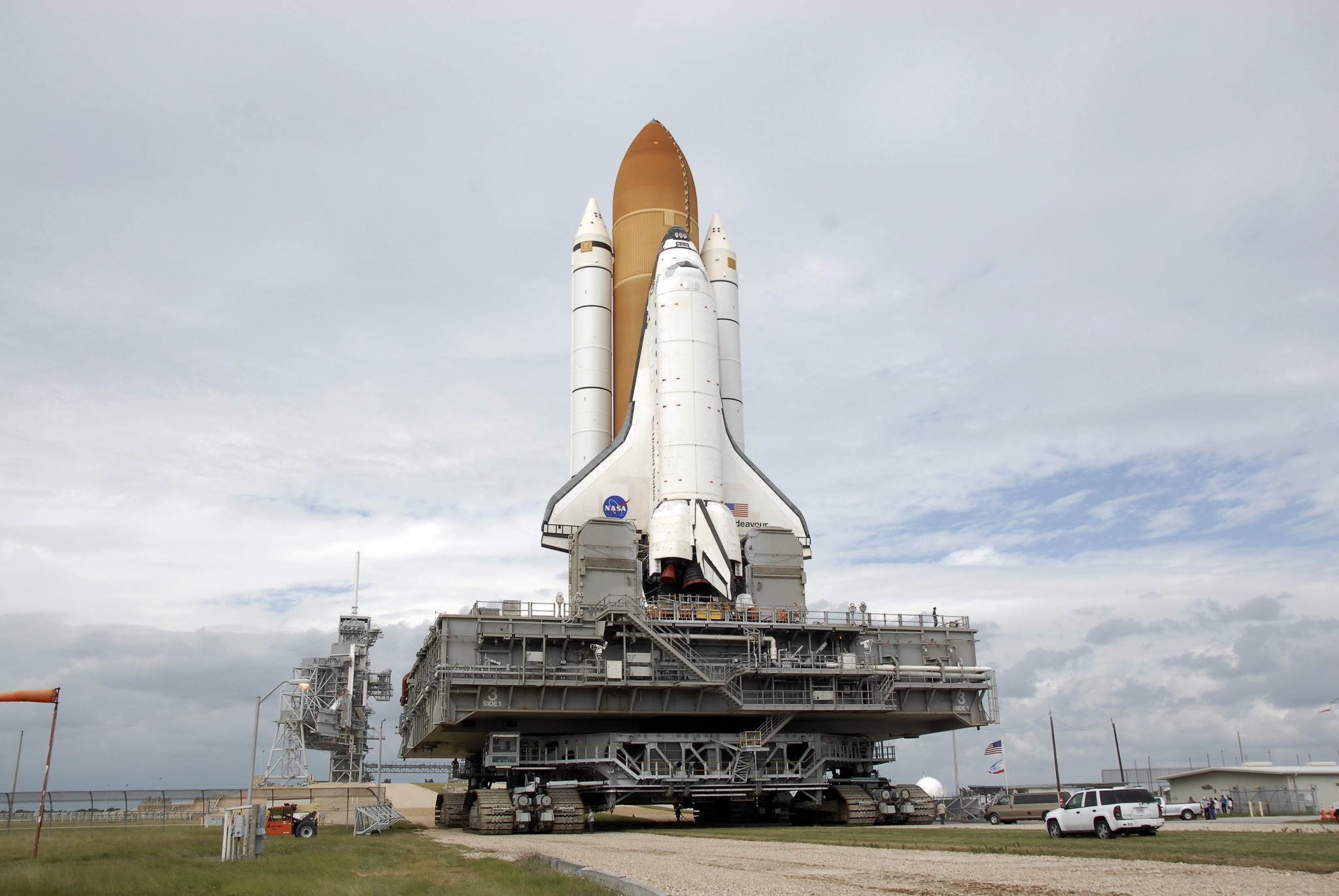 Blast - Soon after the astronauts docked the space shuttle Atlantis ...