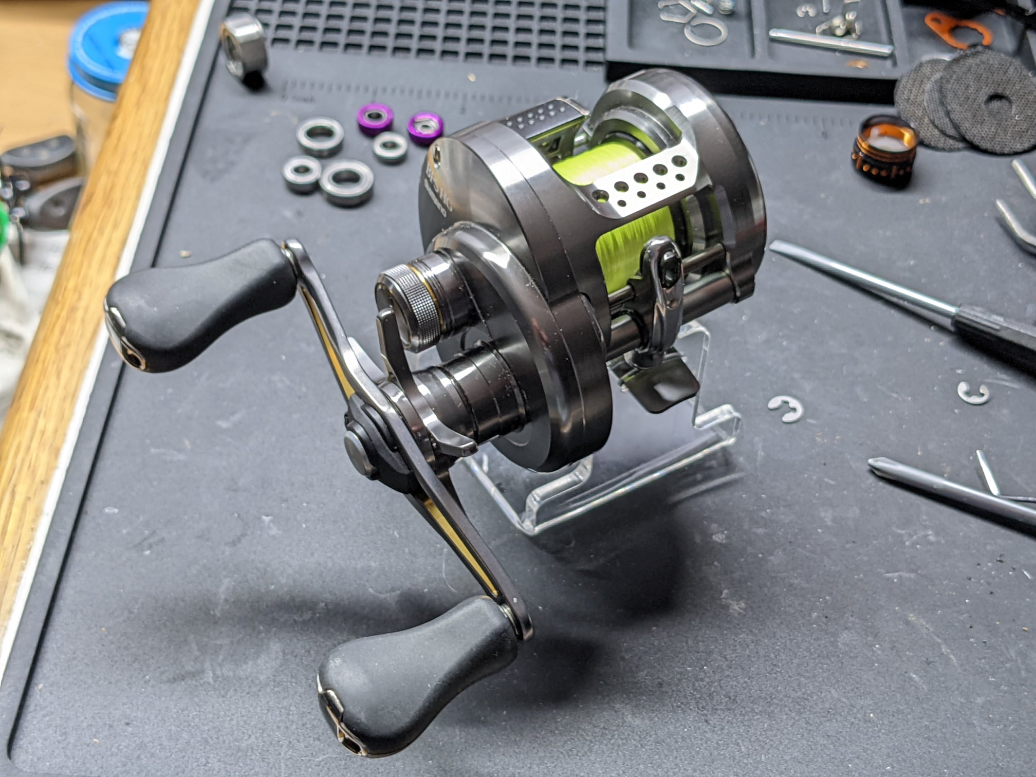 accurate tern star drag reel stores TXD-400X 2 side dial to fine Aer Stick Zero Abu Garcia Suitcase, Black/Red Models:JW-BW-120S