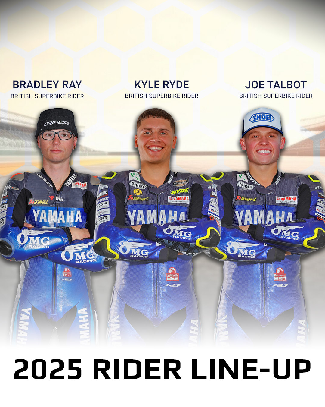 OMG Racing UK - Our 2025 line-up 👊 New colours, pending 😏 #OMGRacingUK ...