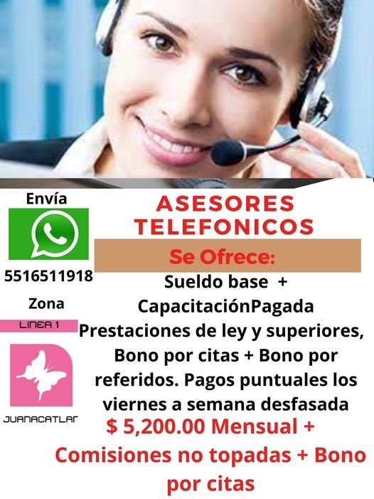 Empleos Call Center - Mayor información envia what´s a través del sig ...