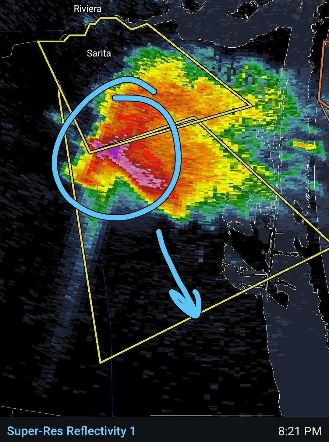 Big time hail core on this... - Meteorologist Eric Graves | Facebook