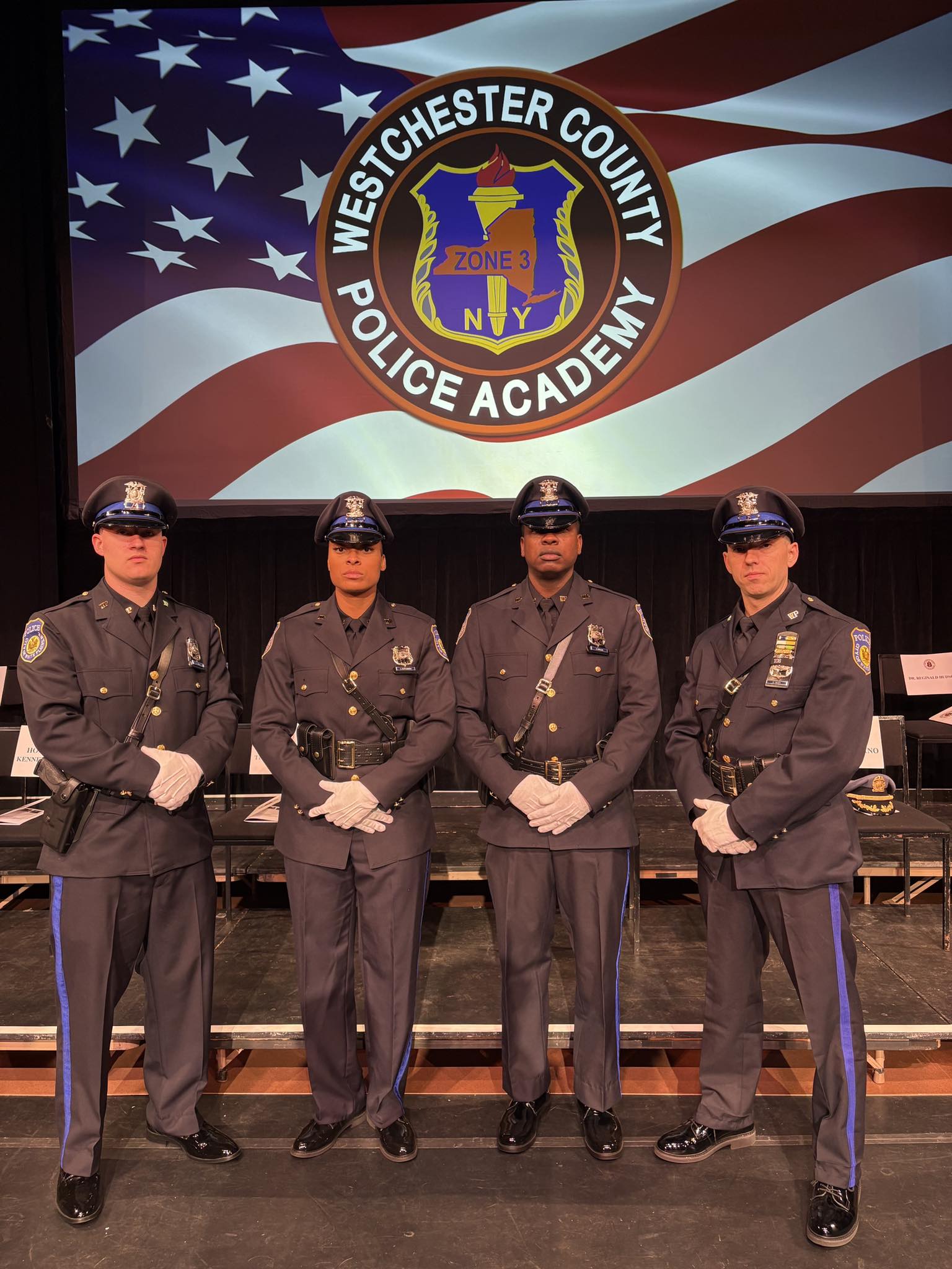 White - Congratulations to our three newest graduates of the