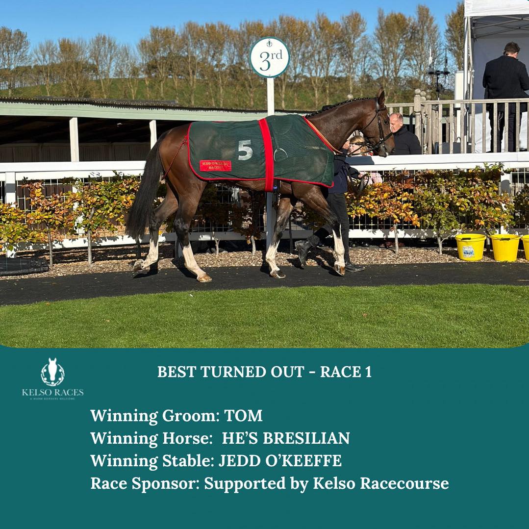 Kelso - First Best Turned Out of the afternoon, on @edinburghgin Chase ...