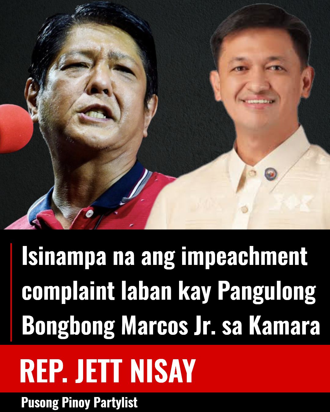 Historya - BREAKING: Isang impeachment complaint ang isinampa laban kay ...