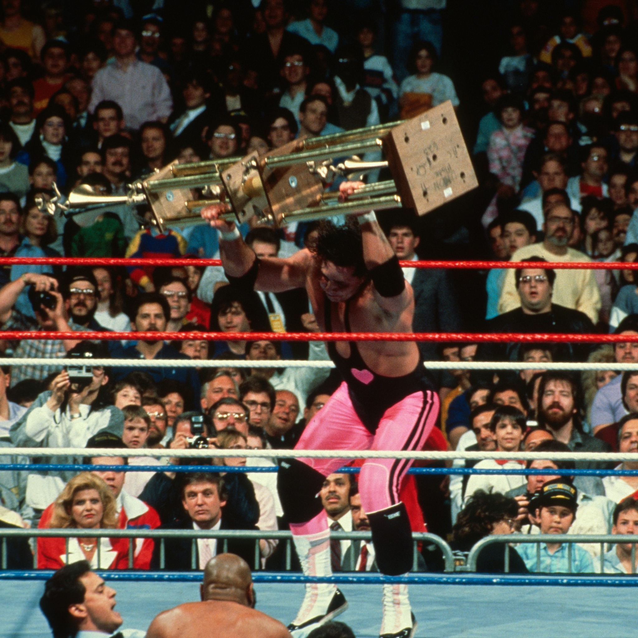 The world was watching WWE WrestleMania IV when titles, and 
