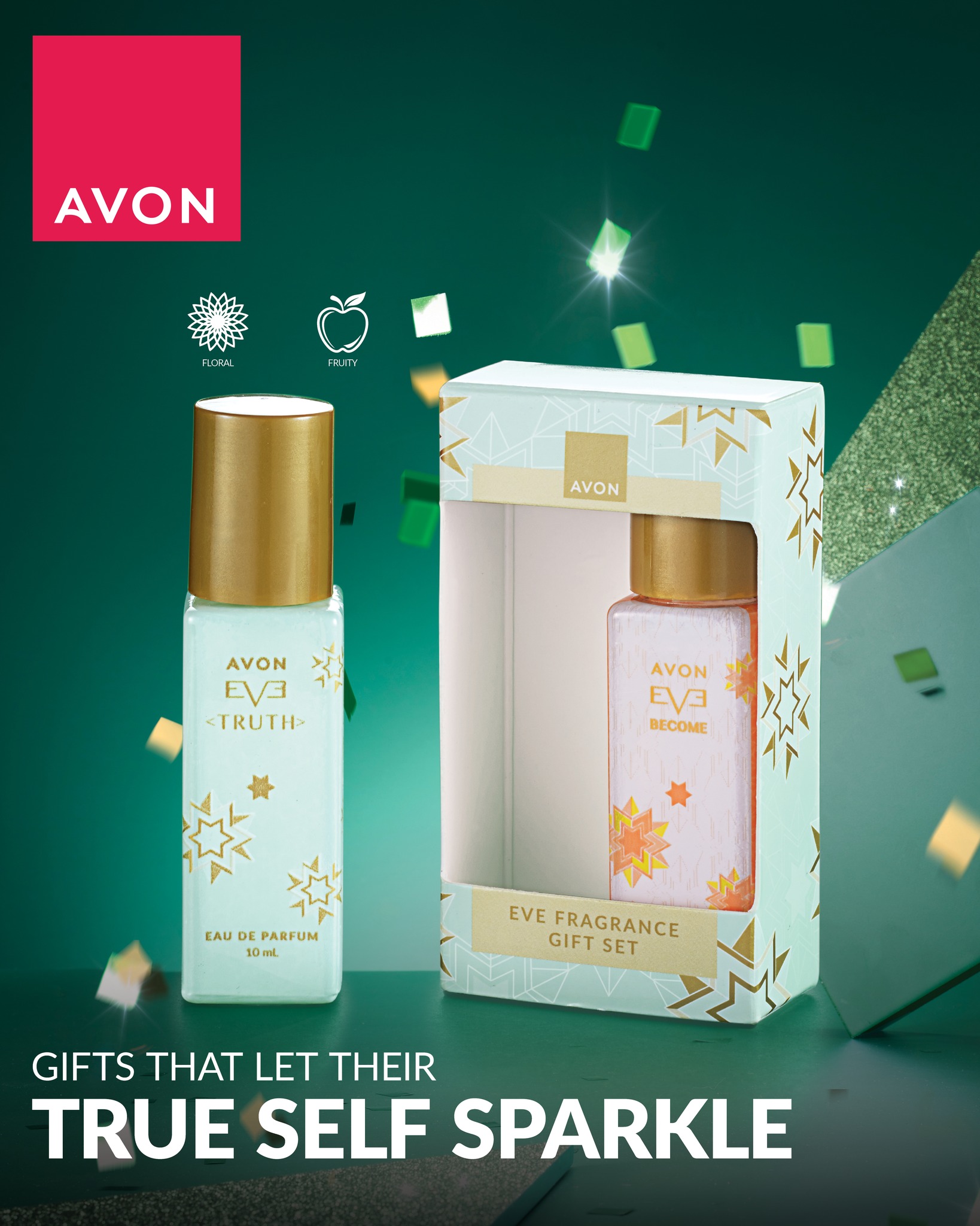 Lot De 3 Parfums Avon Eve Truth - 50 Ml Chacun, Senteur Bourgeons De Cassis Et Bois - Pour Elle, Neuf