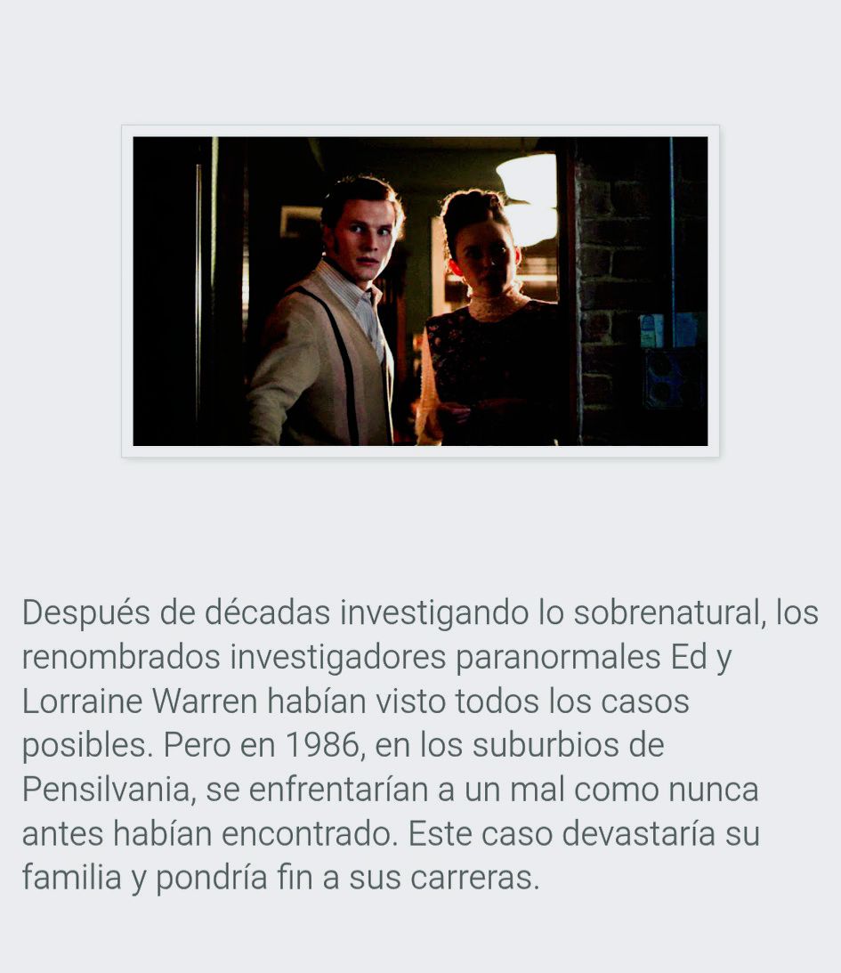 Grandes - Frases de la película: The Conjuring: Last Rites (El conjuro ...