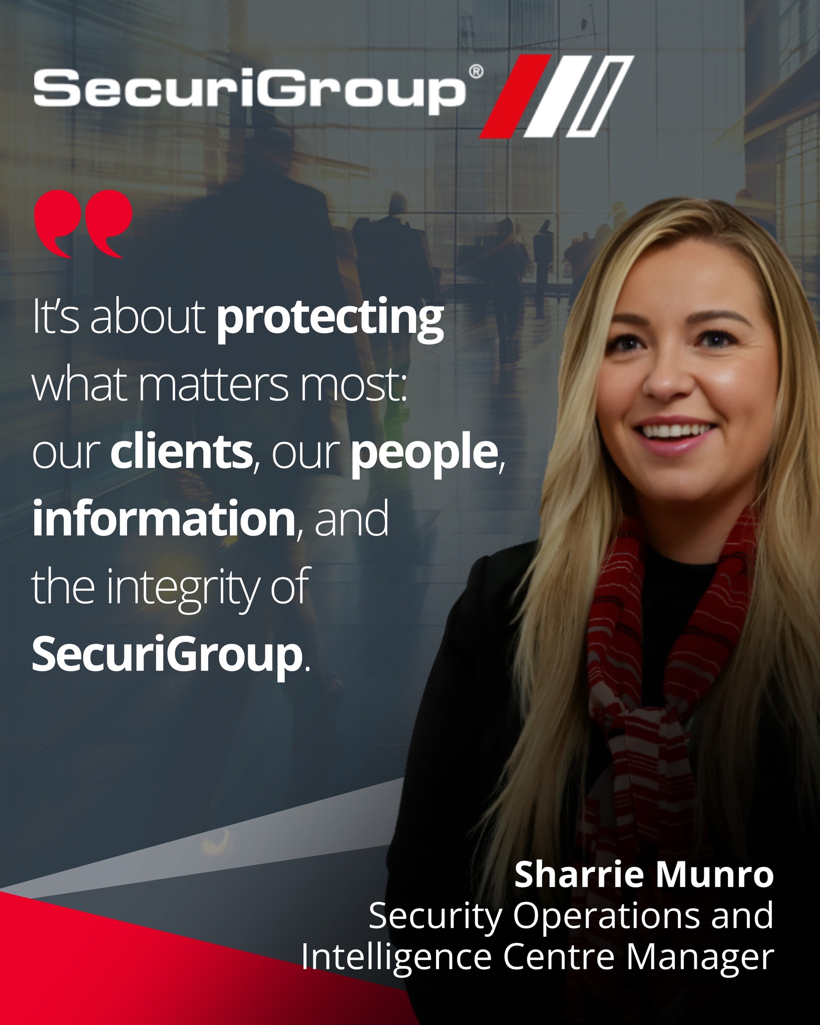 SecuriGroup - 60 Seconds with Sharrie Munro, Security Operations ...