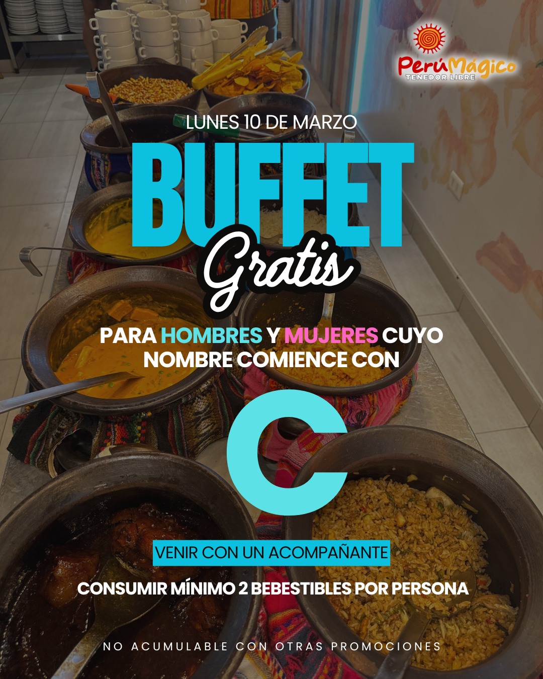 Perú - Promoción especial! 🎉 Buffet gratis 😋 para todas los hombres y ...