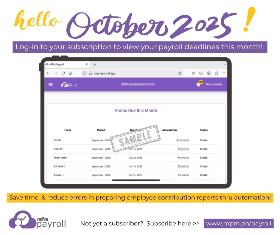 Hello October 2025! Log-in... - MPM Consulting Services Inc. | Facebook