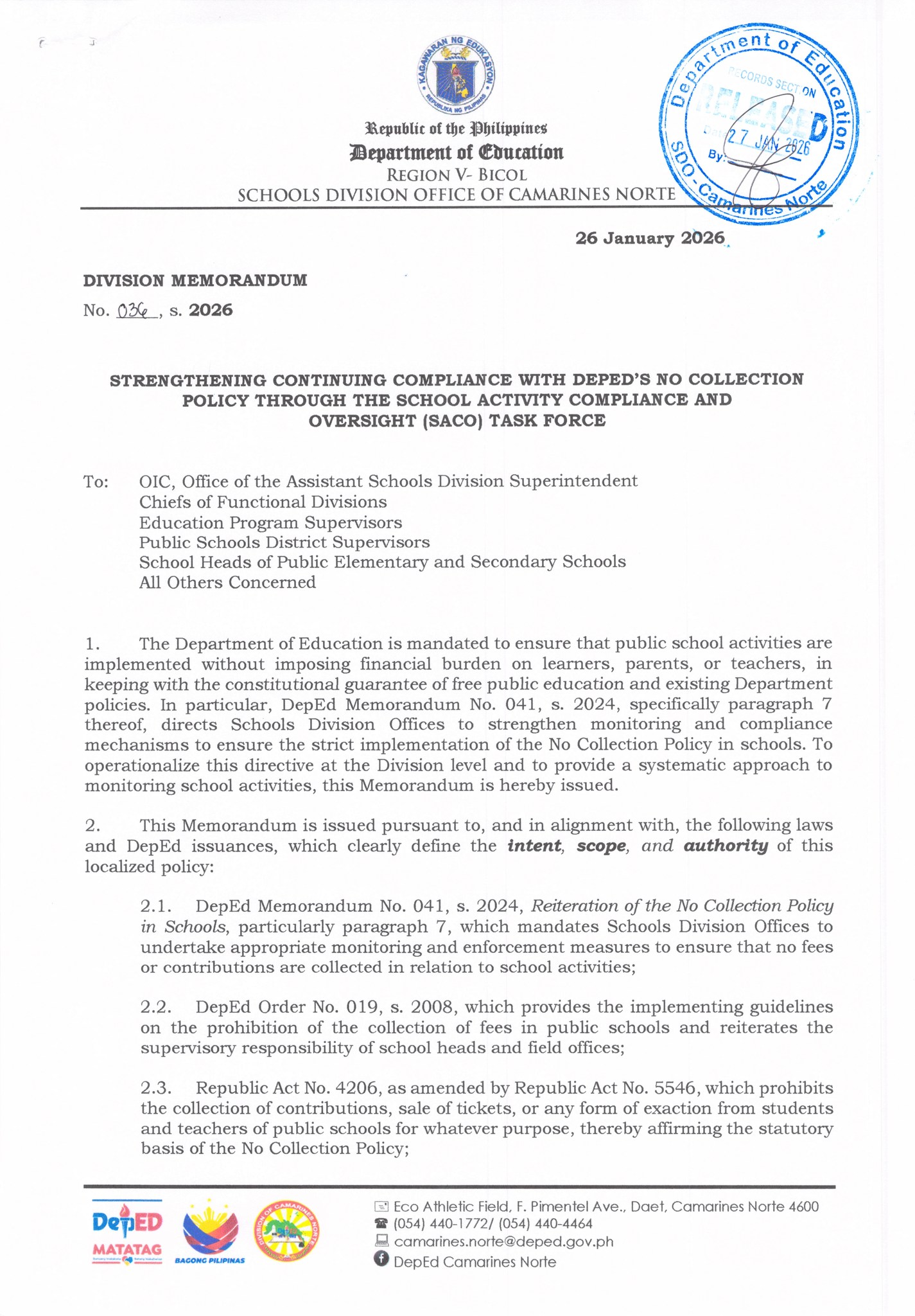 DepEd Camarines Norte added a new... - DepEd Camarines Norte
