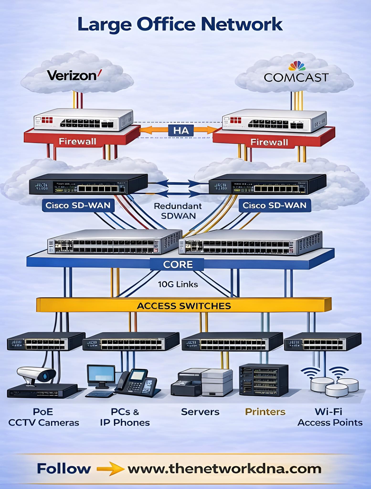 Router - Large Office Setup with collapsed core Network - Router Nest # ...