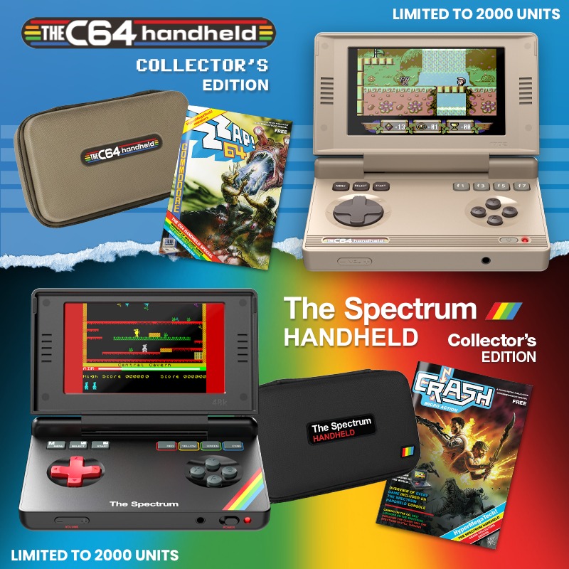 まめ THEC64 Handheld and The Spectrum Handheld - portable retro gaming