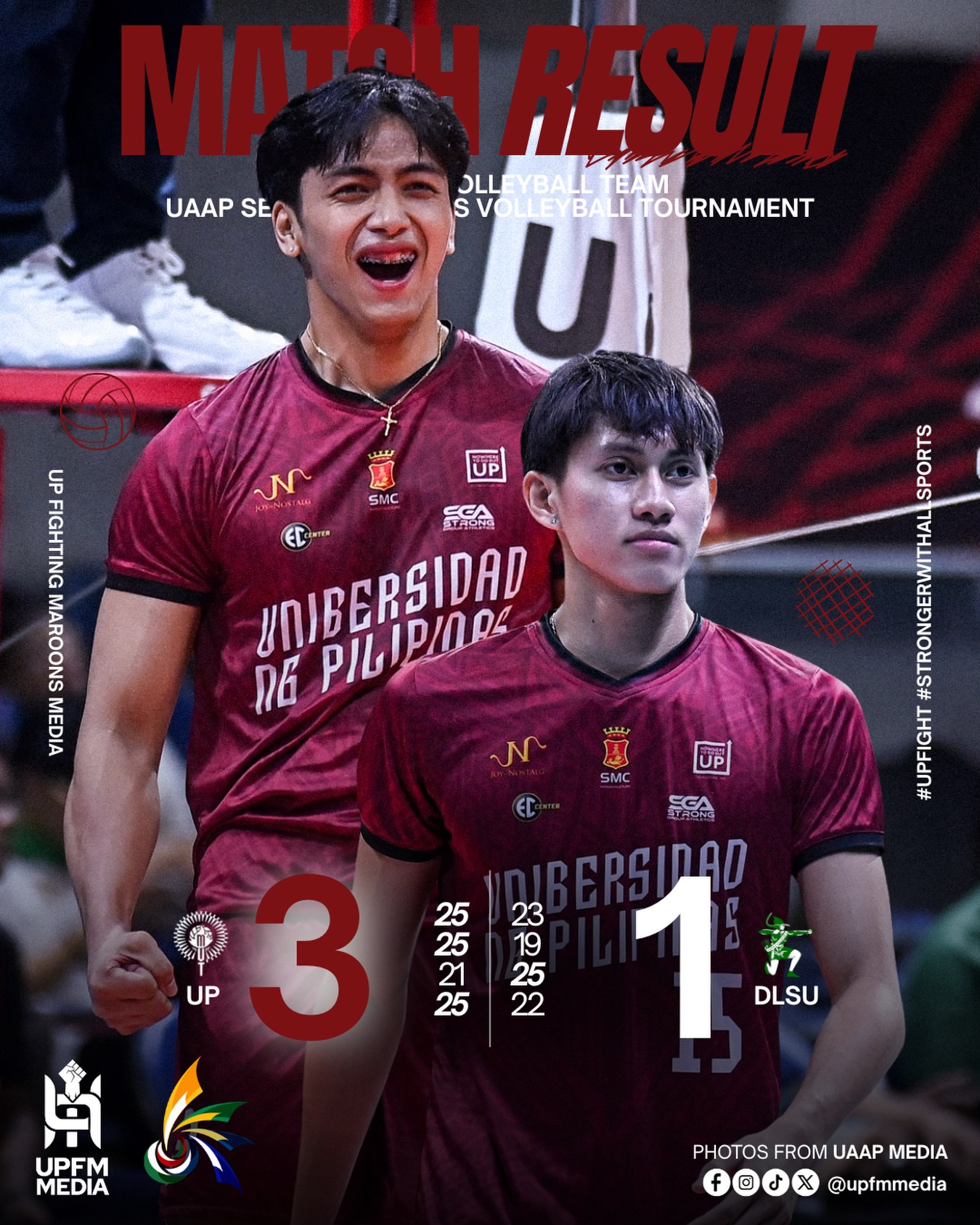 UP - SHOT THEM DOWN 🏐 The UPMVT gets its 2nd win in 4 sets against the ...