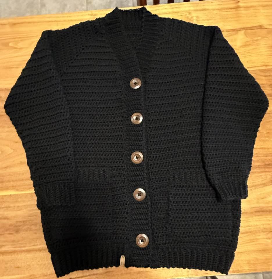Customized classic black sweater for librarians