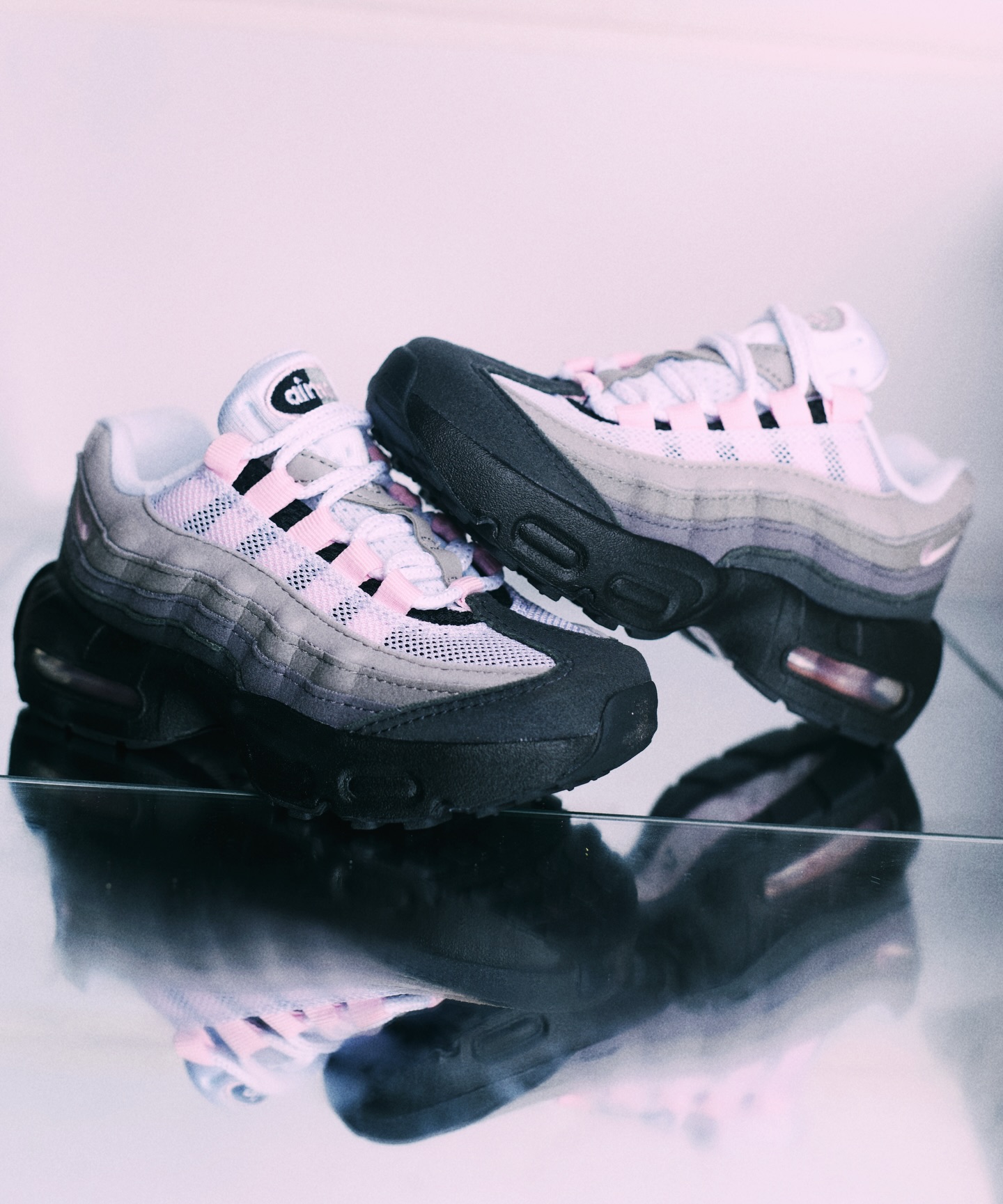 Kids Air Max 95 Pink Foam available at Kicking It
