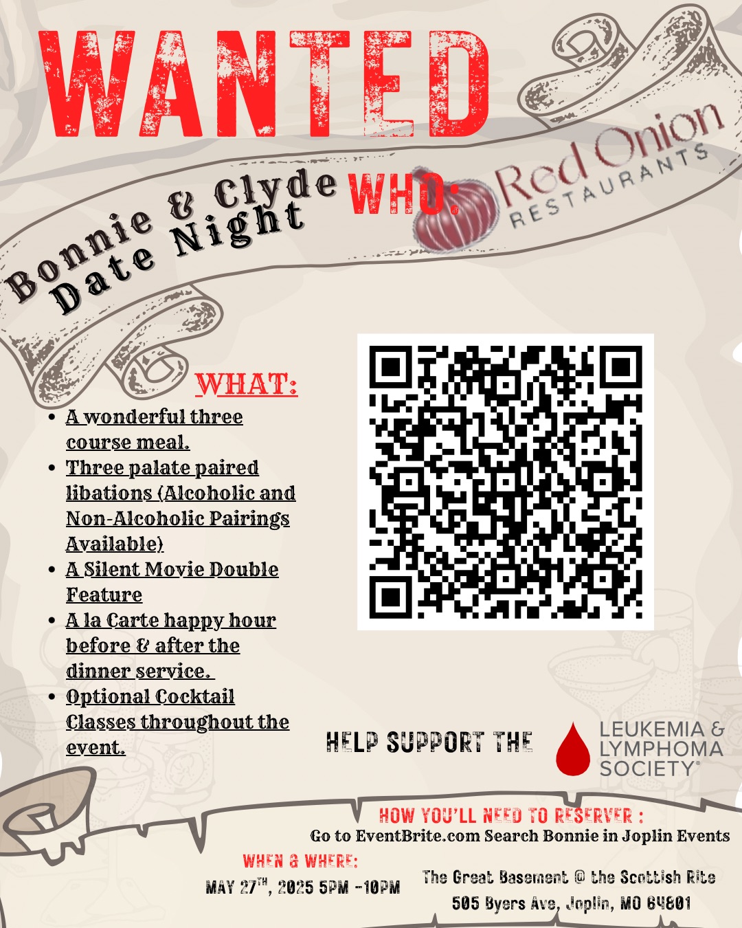 Bonnie and Clyde Date Night @ The Scottish Rite May 27, 2025 at 5:00 PM ...