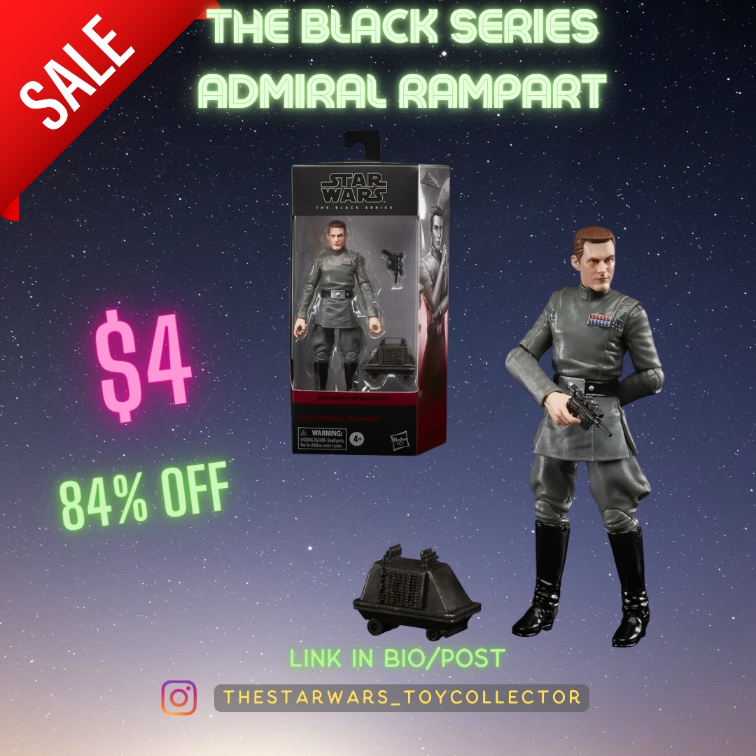 The Star - The Black Series Admiral Rampart is on sale for only $4. Get ...