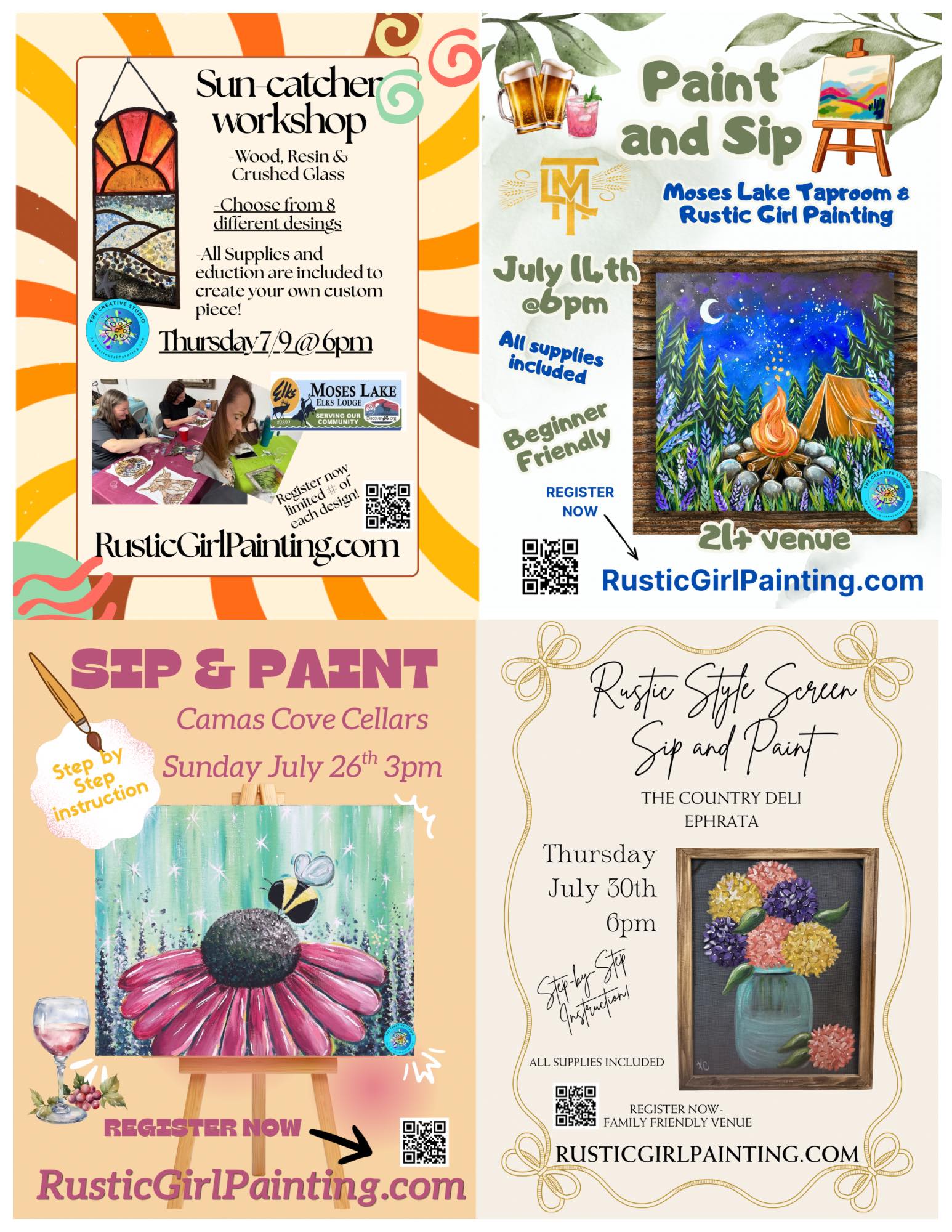 The Creative Studio by Rustic Girl Painting