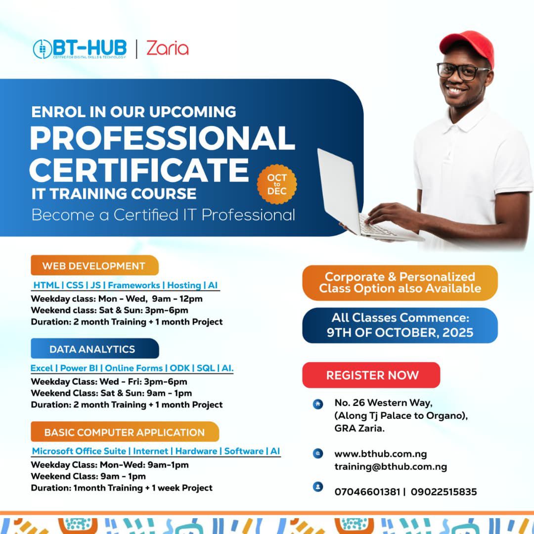 BT HUB - Our Professional IT Training continues this week!... | Facebook