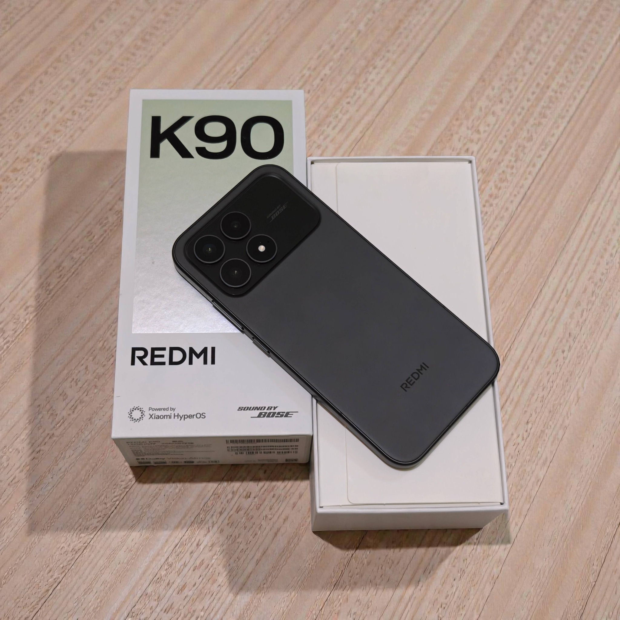 Redmi K90 base model with 256gb storage and 12gb ram