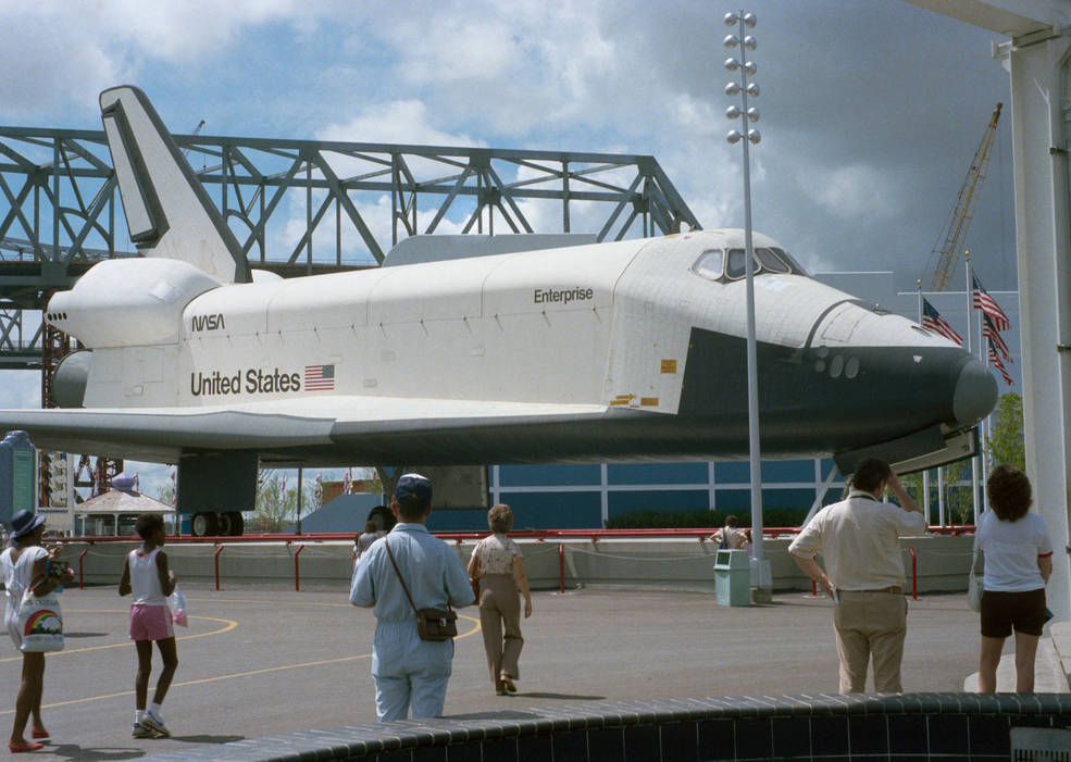 Space Shuttle Enterprise arrives in Huntsville